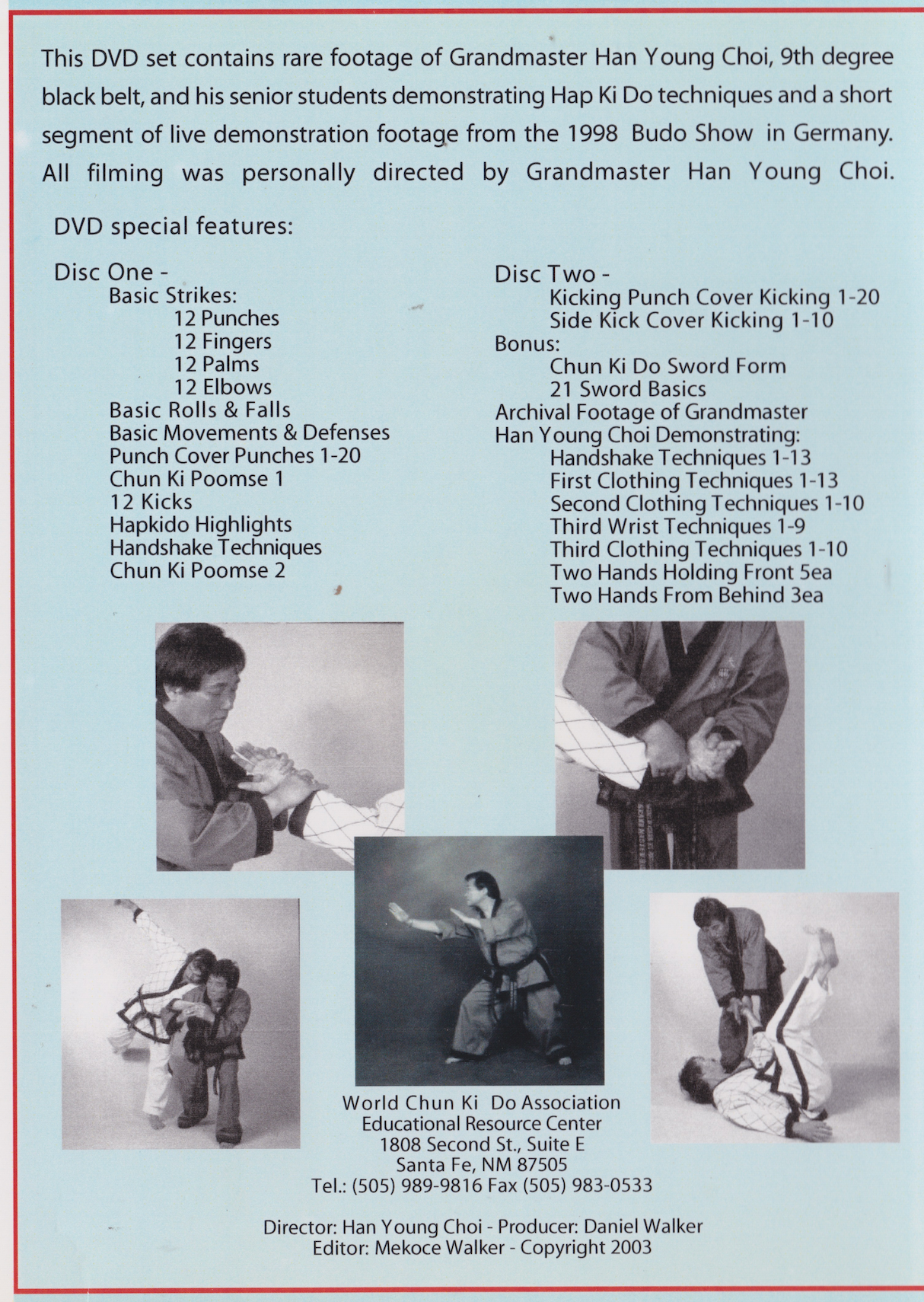 Mastering the Basics of Hapkido 2 DVD Set by Han Young Choi (Preowned)