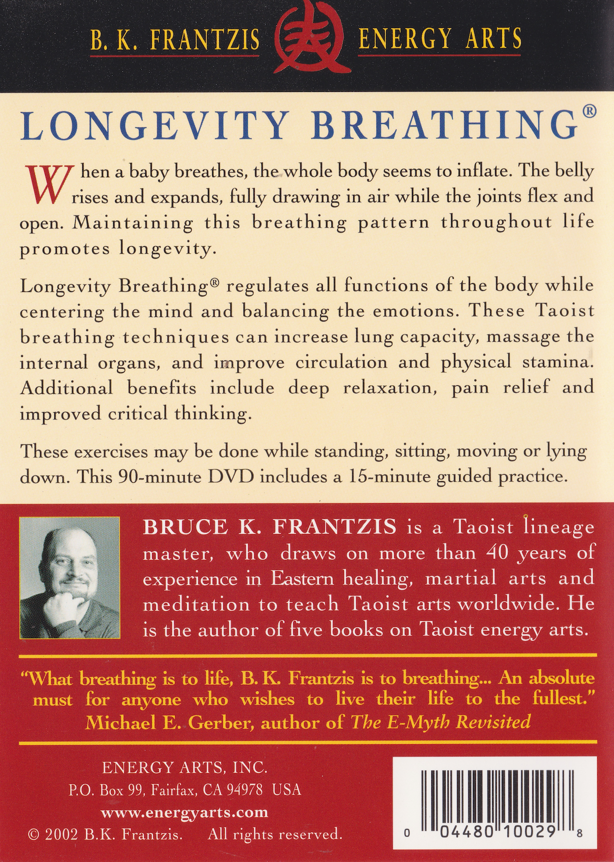 Longevity Breathing DVD by Bruce Frantzis