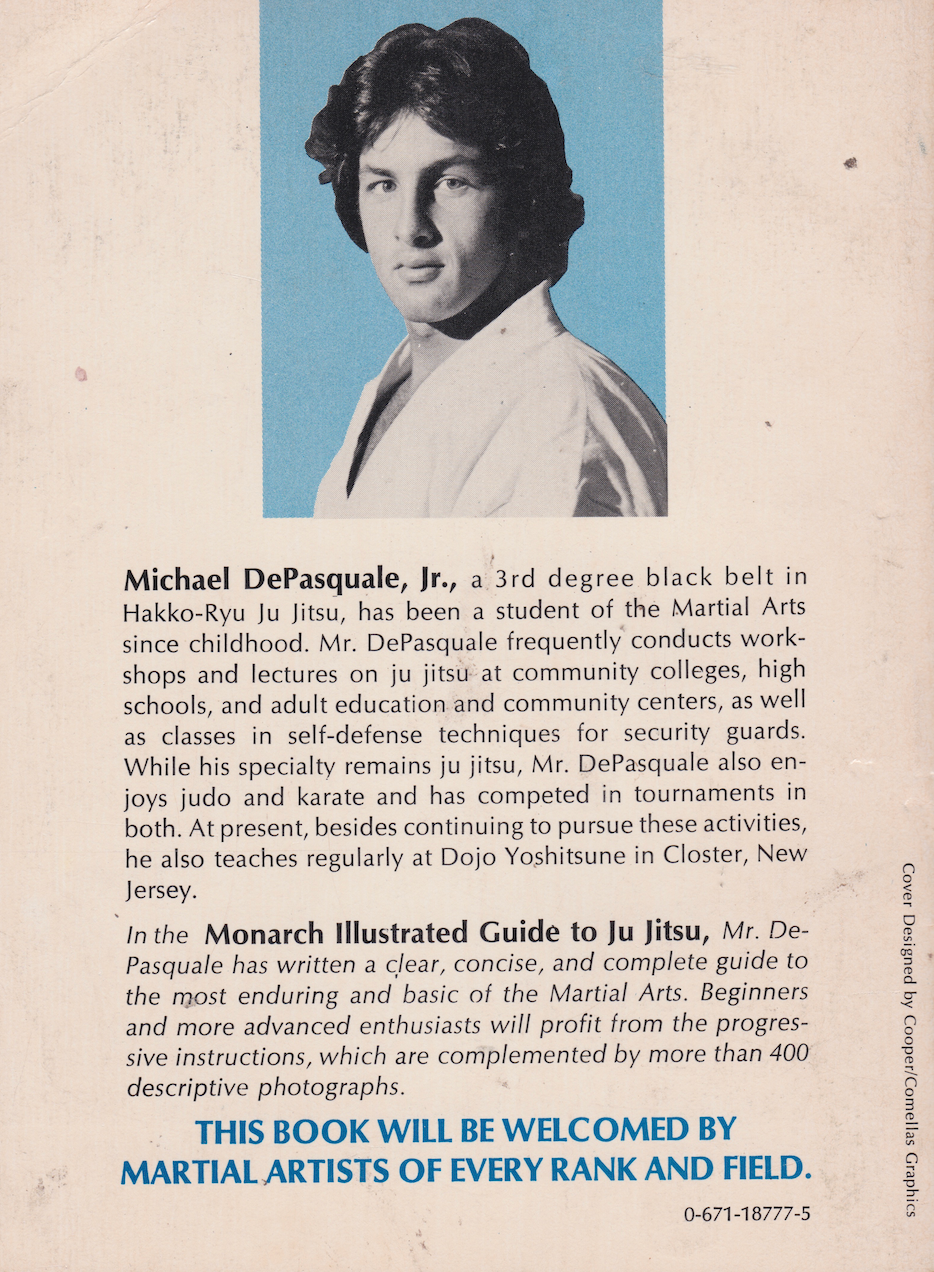 Monarch Illustrated Guide to Ju Jitsu Book by Michael DePasquale Jr (Preowned)