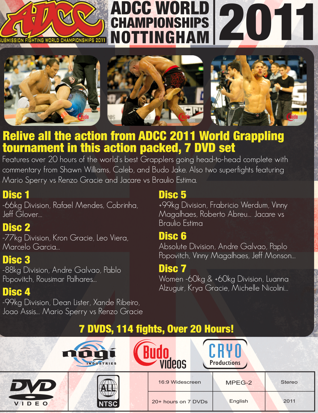 ADCC 2011 in England Complete 7 DVD Set