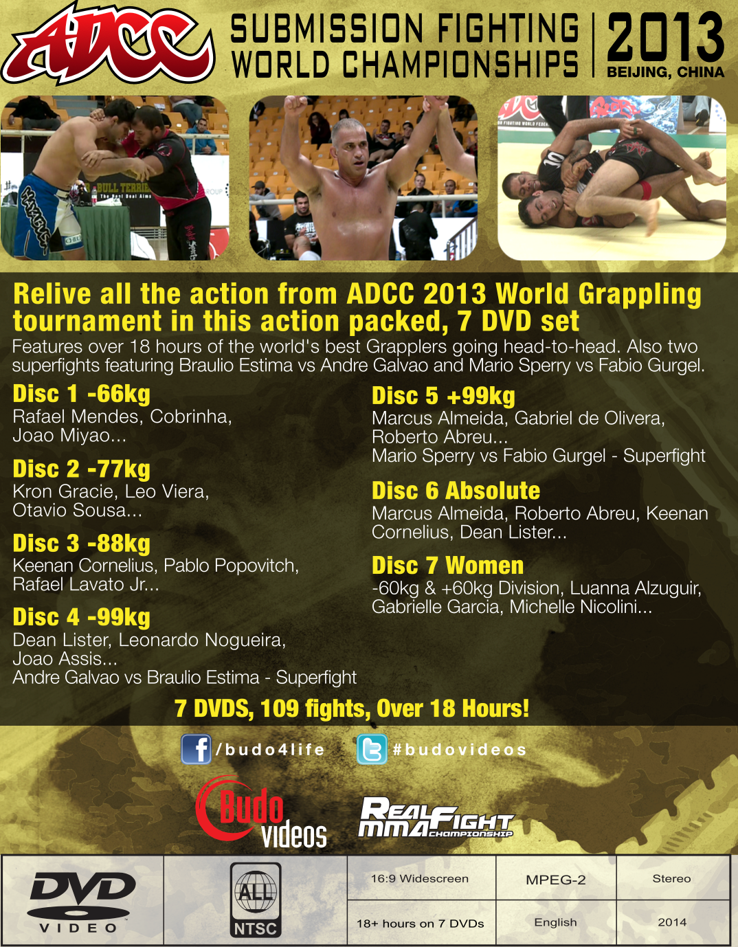 ADCC 2013 in China Complete 7 DVD Set