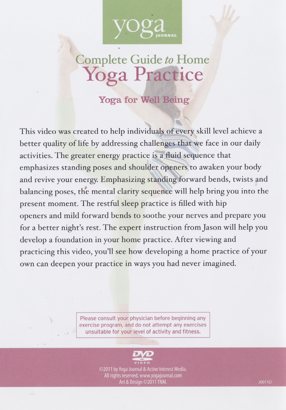 Yoga for Well Being DVD (Preowned)