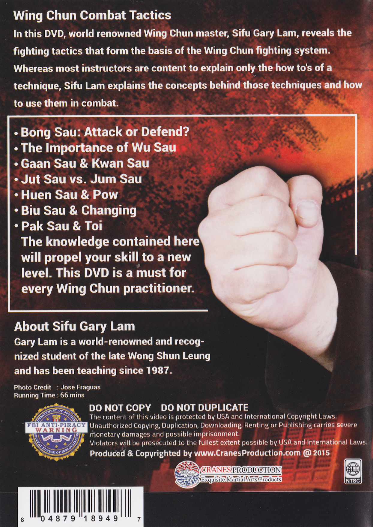 Wing Chun Combat Tactics Seminar Part 2 DVD by Gary Lam