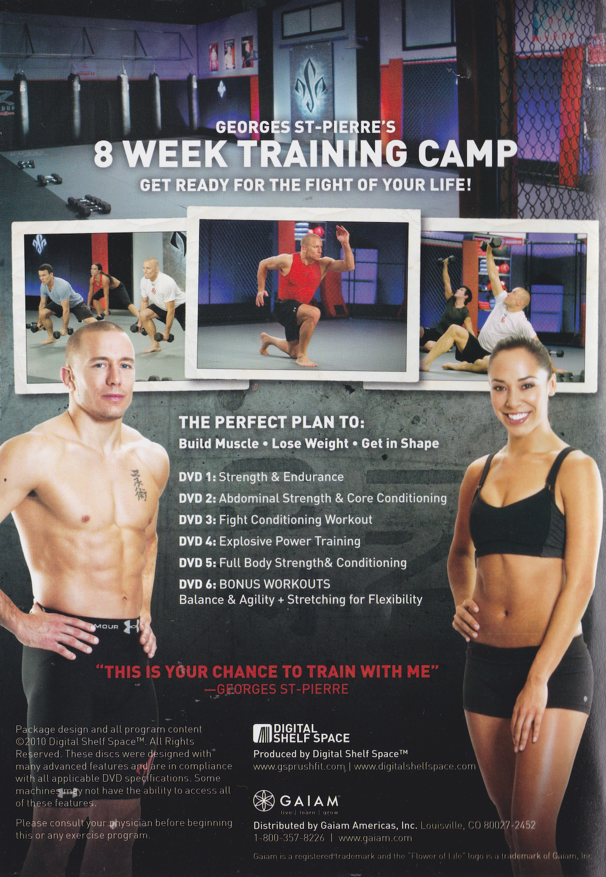 Rushfit Workout Fitness 6 DVD Set with Georges St Pierre (Preowned)