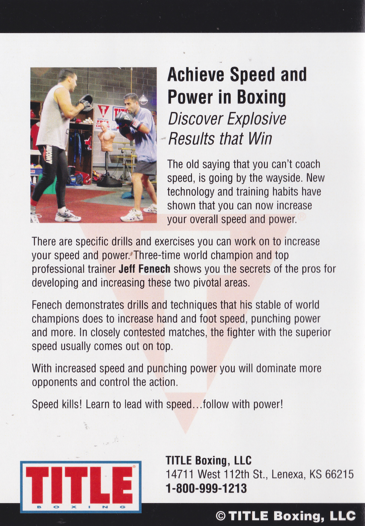 Title Boxing DVD 9: Achieve Speed & Power in Boxing by Jeff Fenech (Preowned)