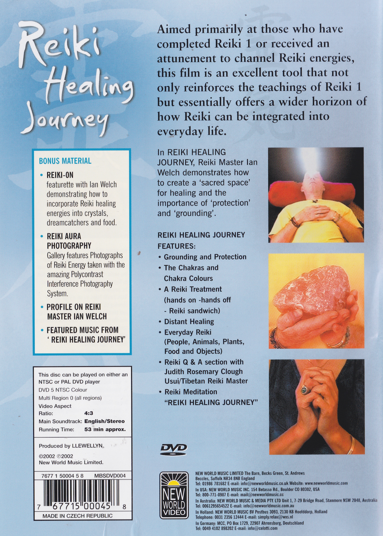 Reiki Healing Journey DVD by Ian Welch