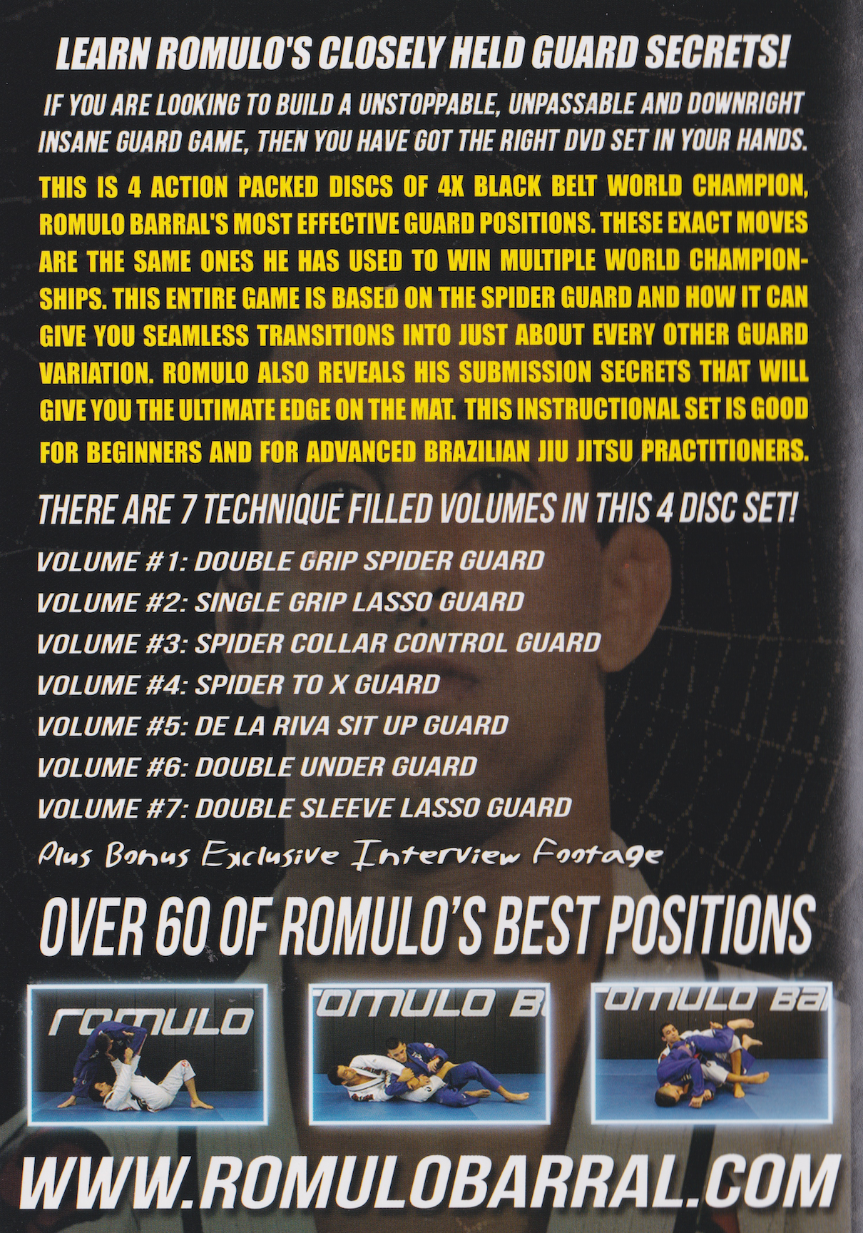 Secrets of the Spider Guard 4 DVD Set by Romulo Barral (Preowned)