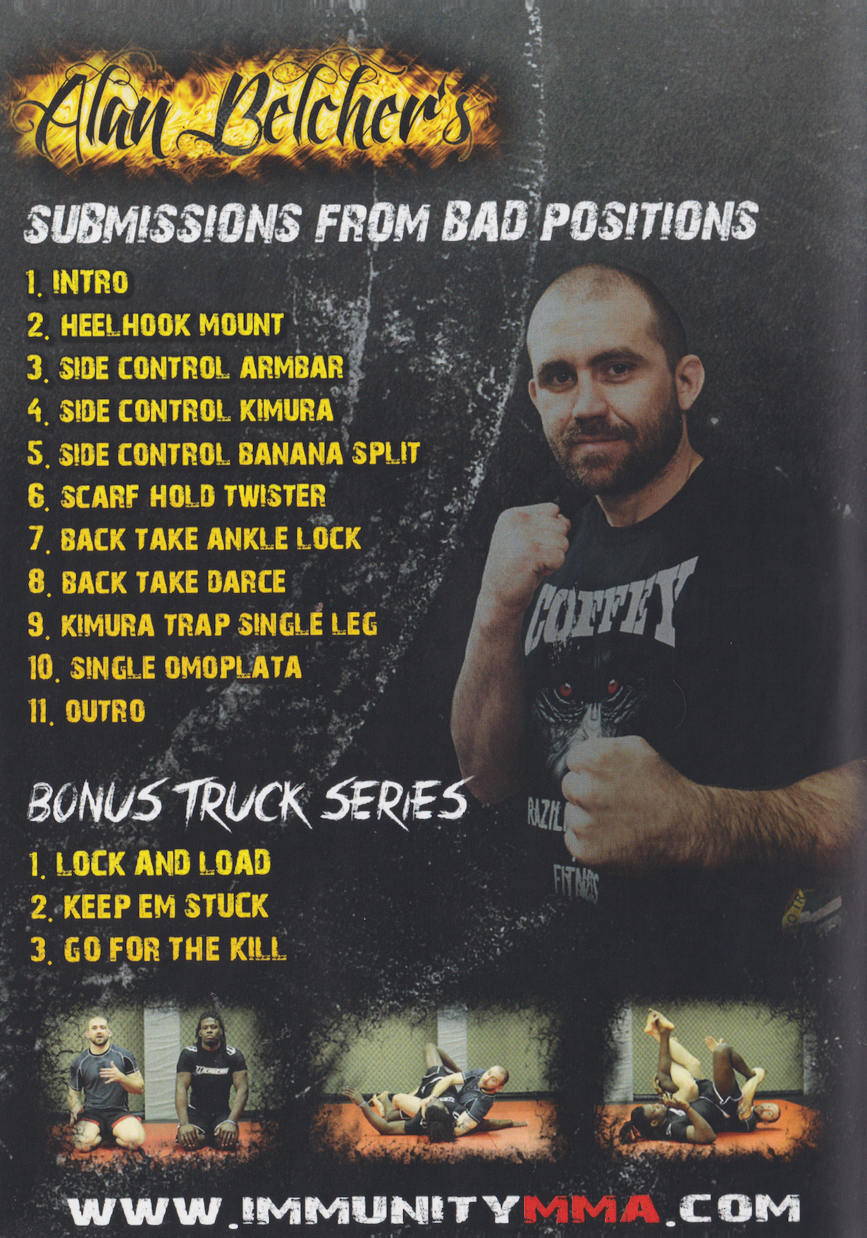 Submissions From Bad Positions DVD by Alan Belcher (Preowned)