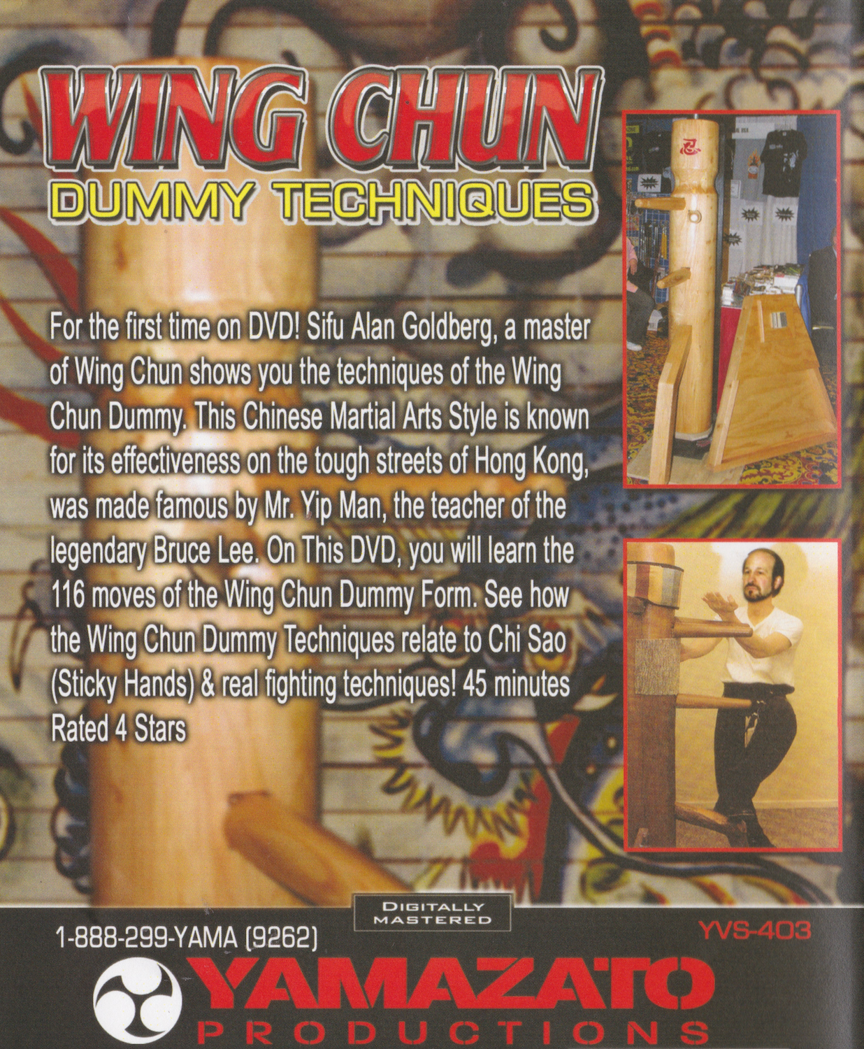 Wing Chun Dummy Techniques DVD by Alan Goldberg (Preowned)