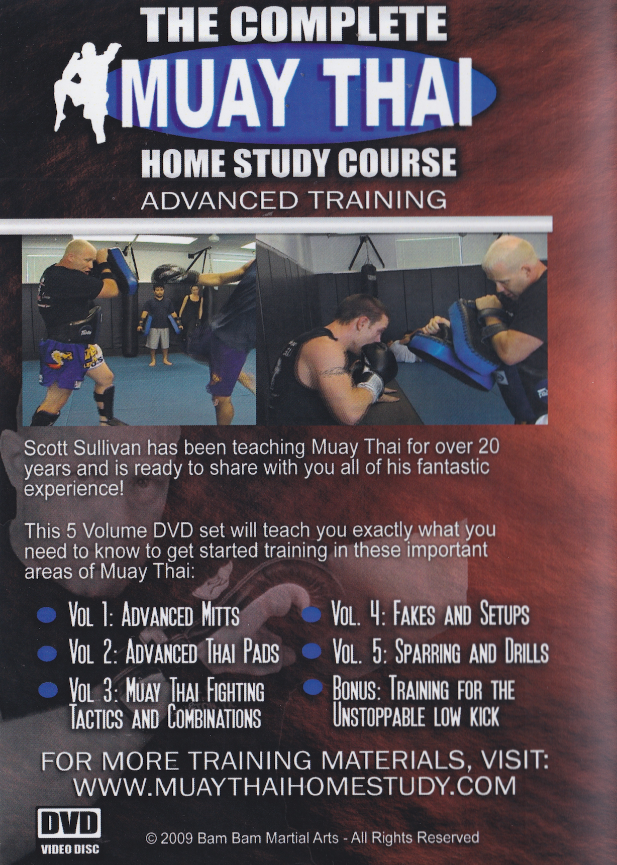 The Complete Muay Thai Home Study Course Advanced Training 6 DVD Set by Scott Sullivan (Preowned)