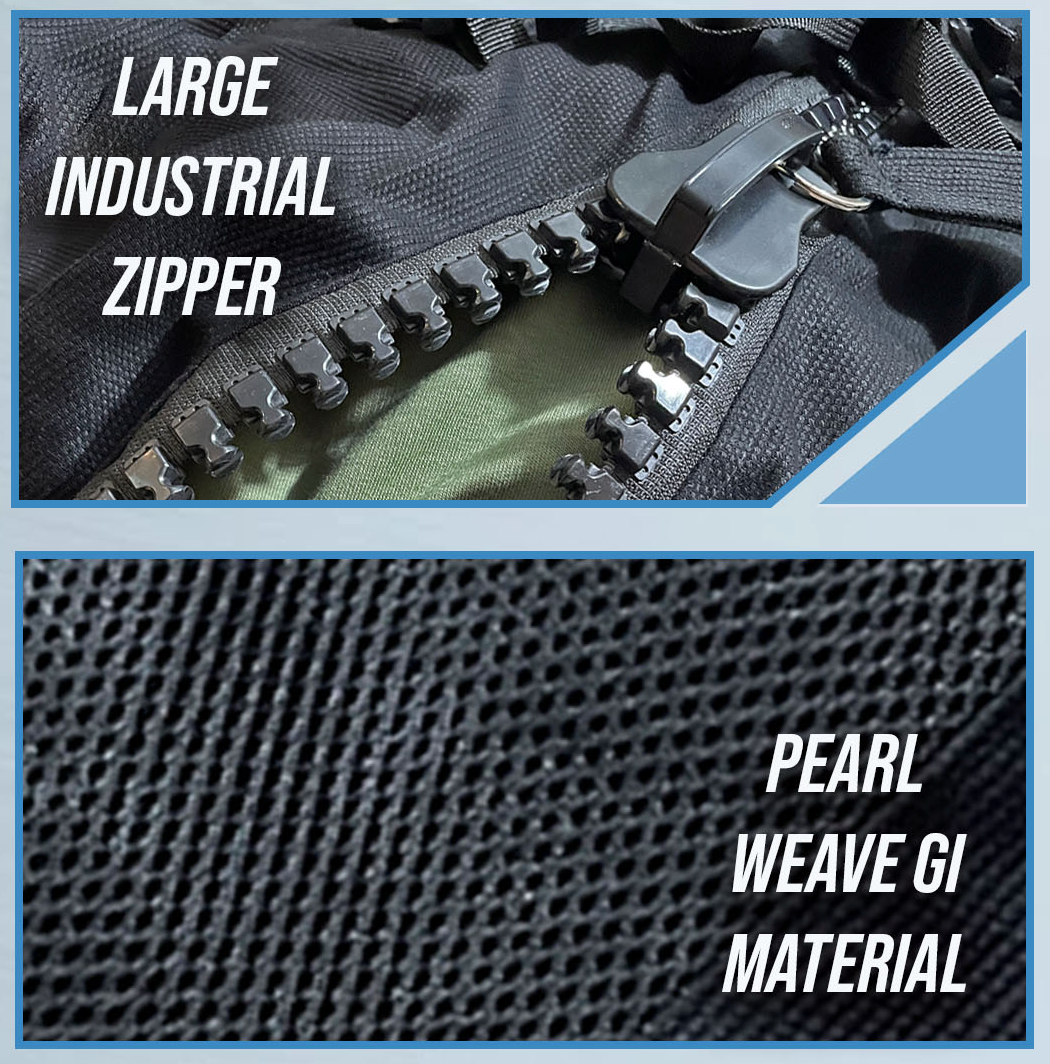 The Tri-Carrier Convertible Large Gear Bag by Nogi Industries - BLACK