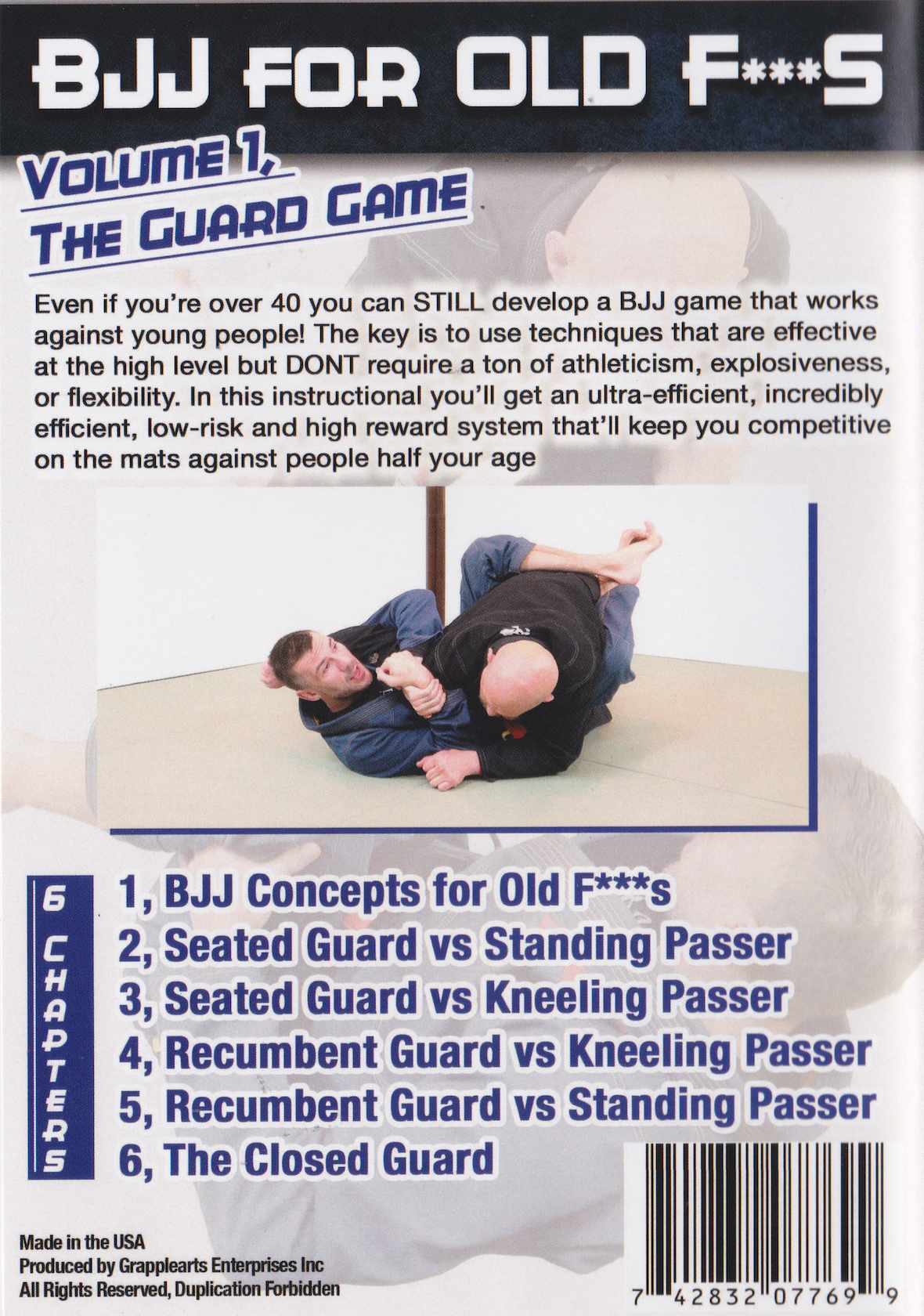 BJJ for Old F***S Vol 1: Guard 5 DVD Set with Rob Biernacki & Stephan Kesting