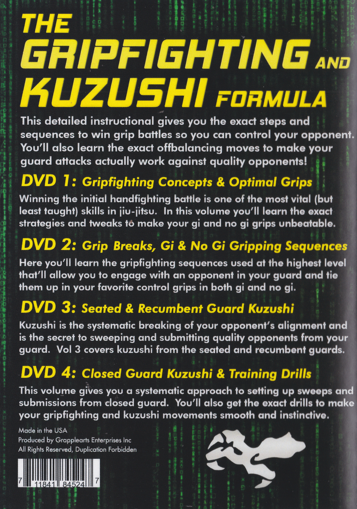 The Gripfighting & Kuzushi Formula 4 DVD Set with Rob Biernacki and Stephan Kesting