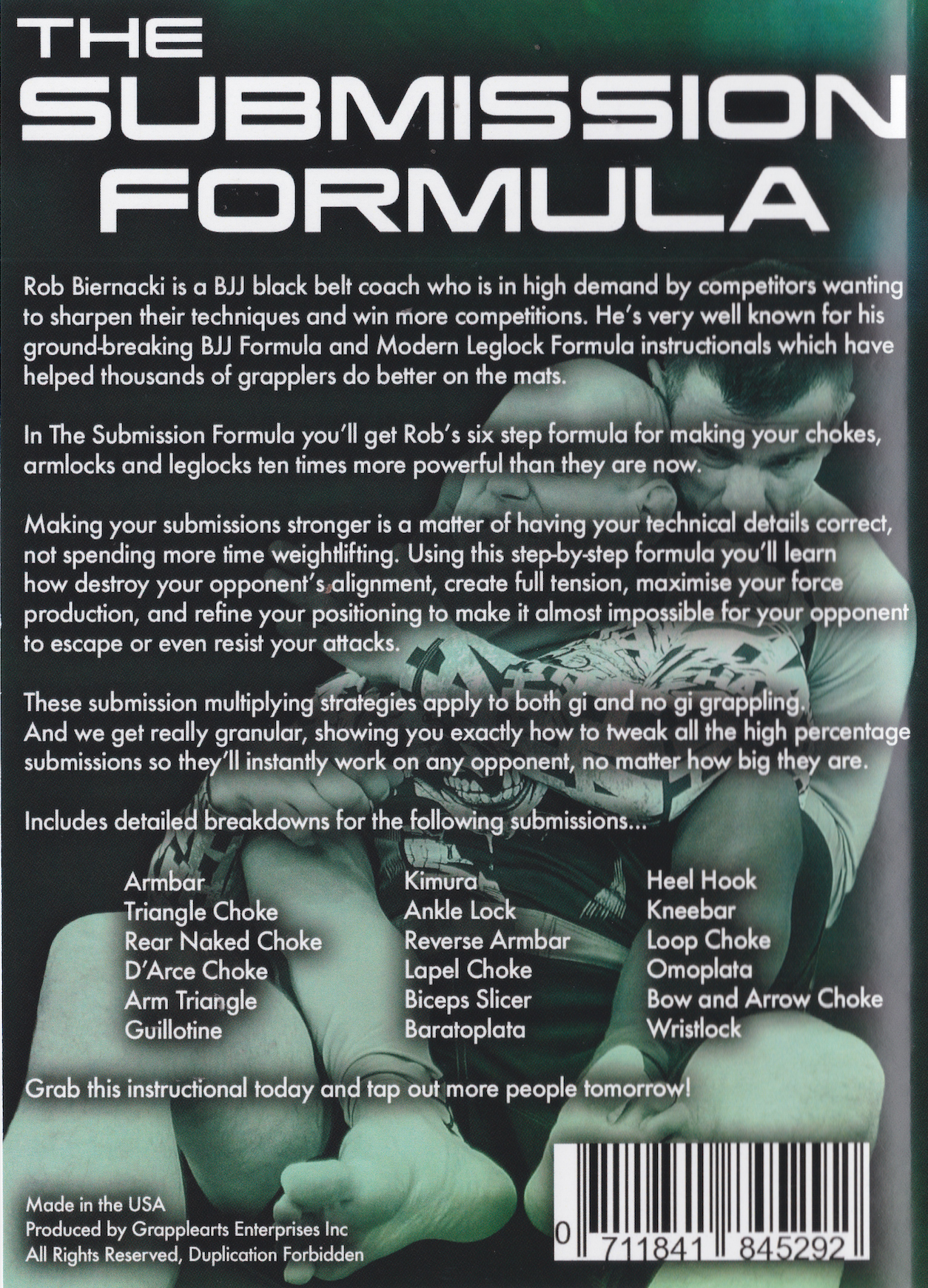 The Submission Formula 4 DVD Set with Rob Biernacki & Stephan Kesting
