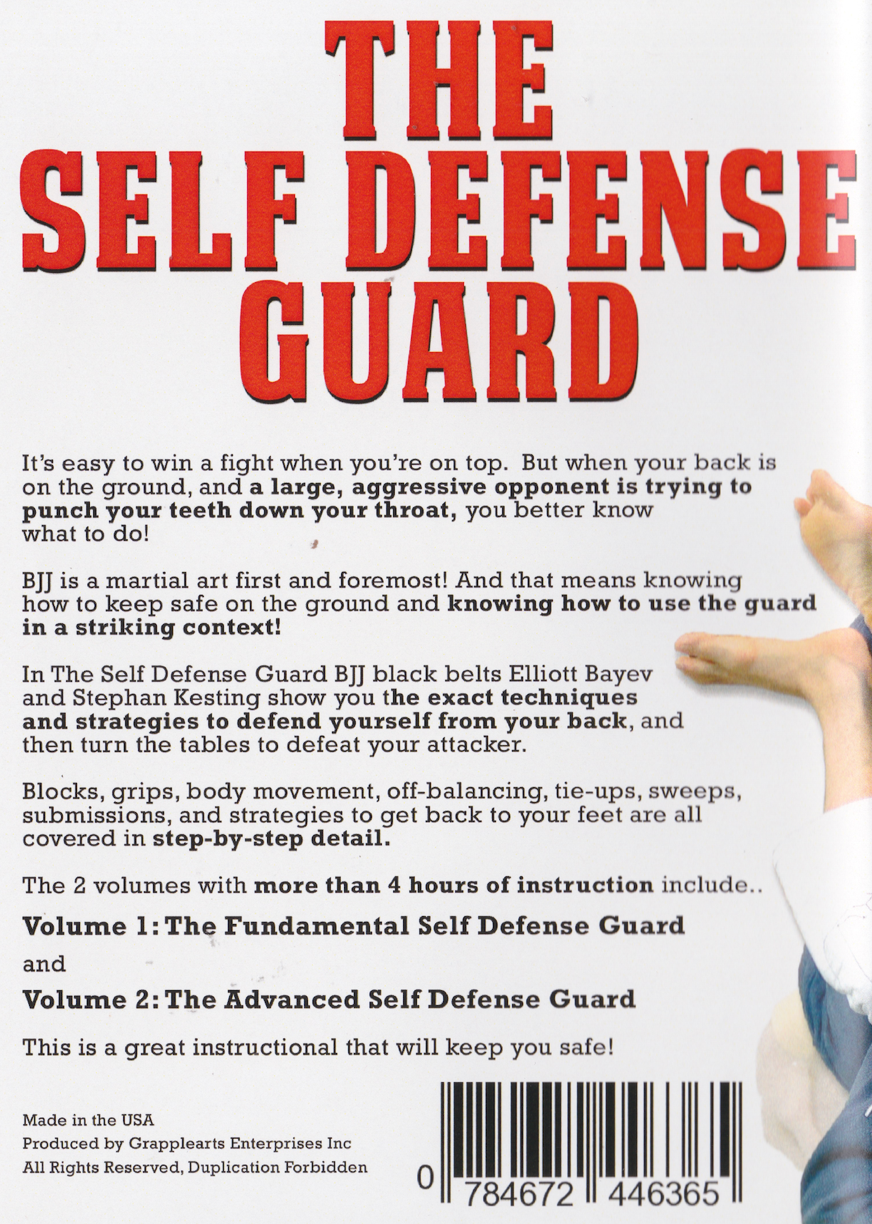 Juego de DVD Self Defense Guard 2 de Elliott Bayev y Stephan Kesting
