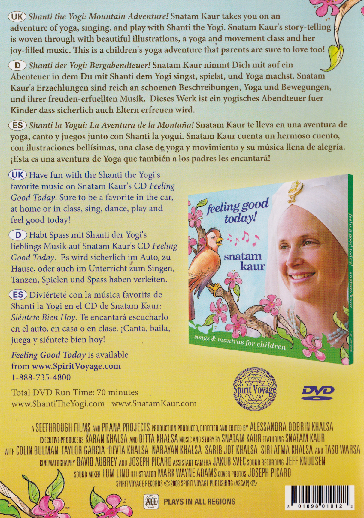 Shanti the Yogi Mountain Adventure DVD with Snatam Kaur