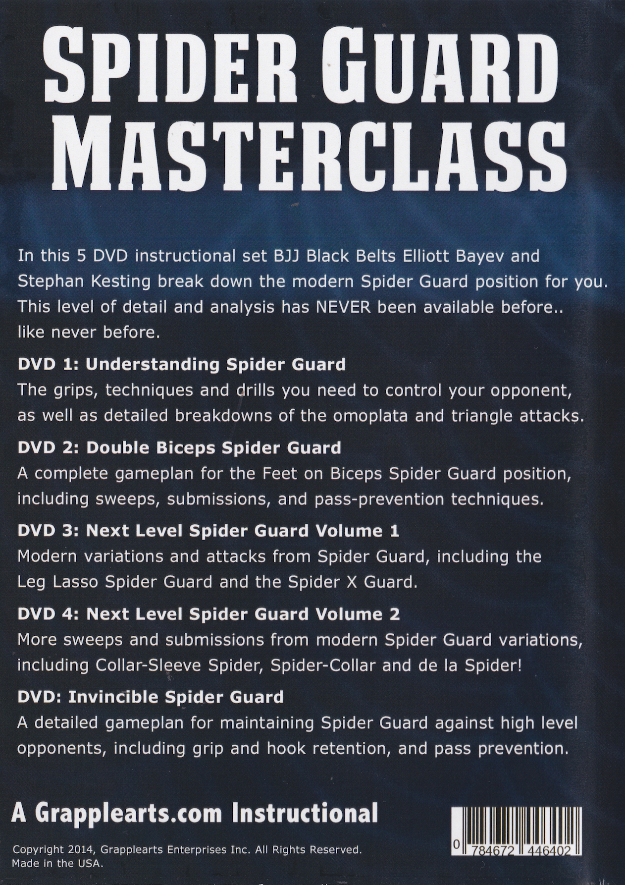Spider Guard Masterclass 5 DVD Set with Elliott Bayev & Stephan Kesting