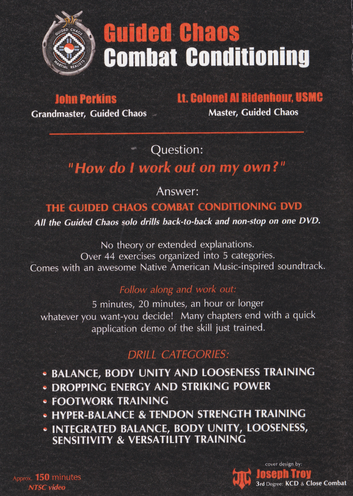 Guided Chaos Combat Conditioning DVD by John Perkins & Al Ridenhour (Preowned)