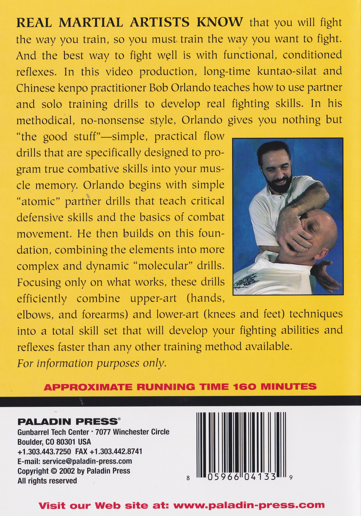 Reflex Action: Training Drills to Fighting Skills 2 DVD Set by Bob Orlando