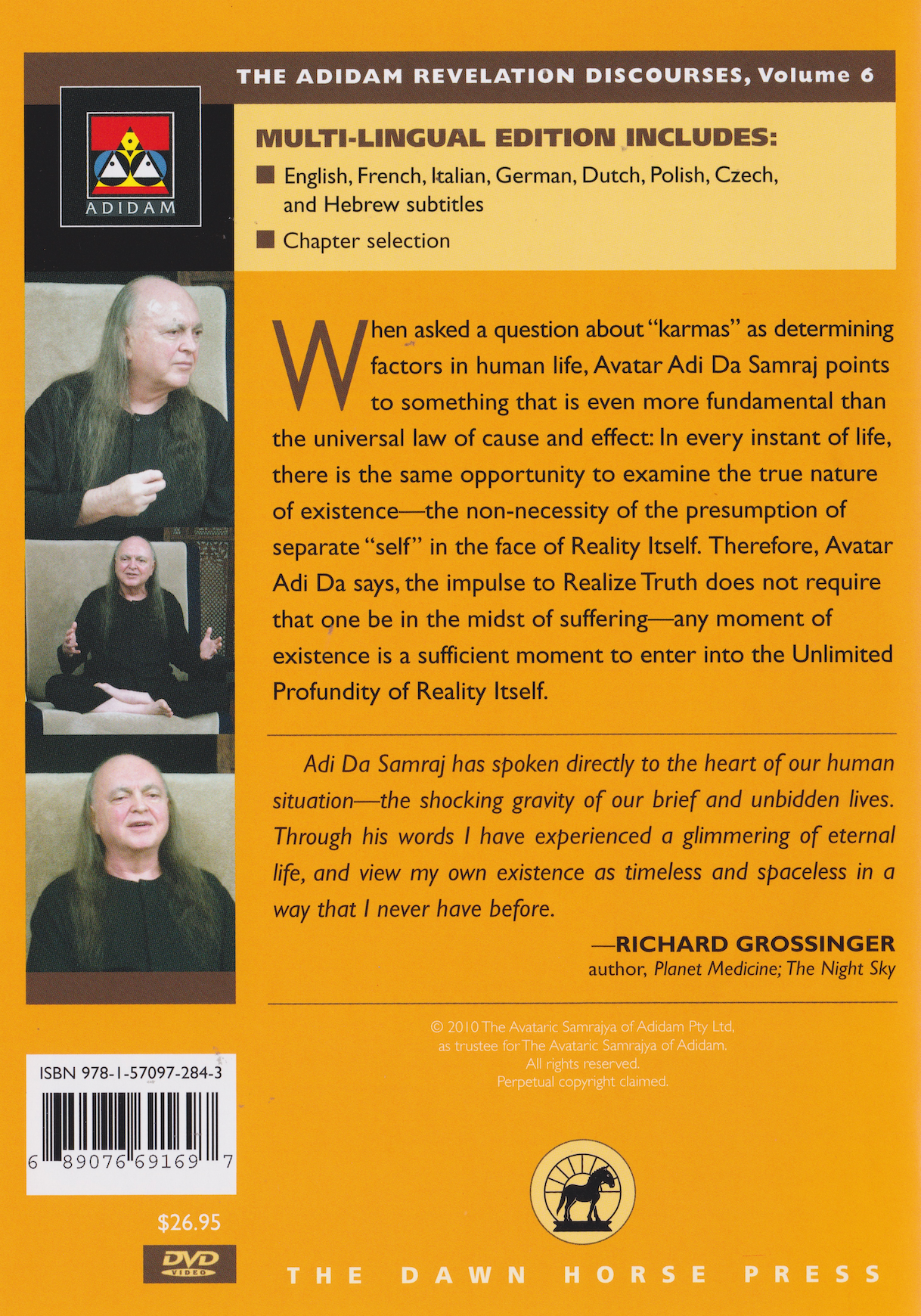 Enter Into Unlimited Profundity DVD by Adi Da Samraj