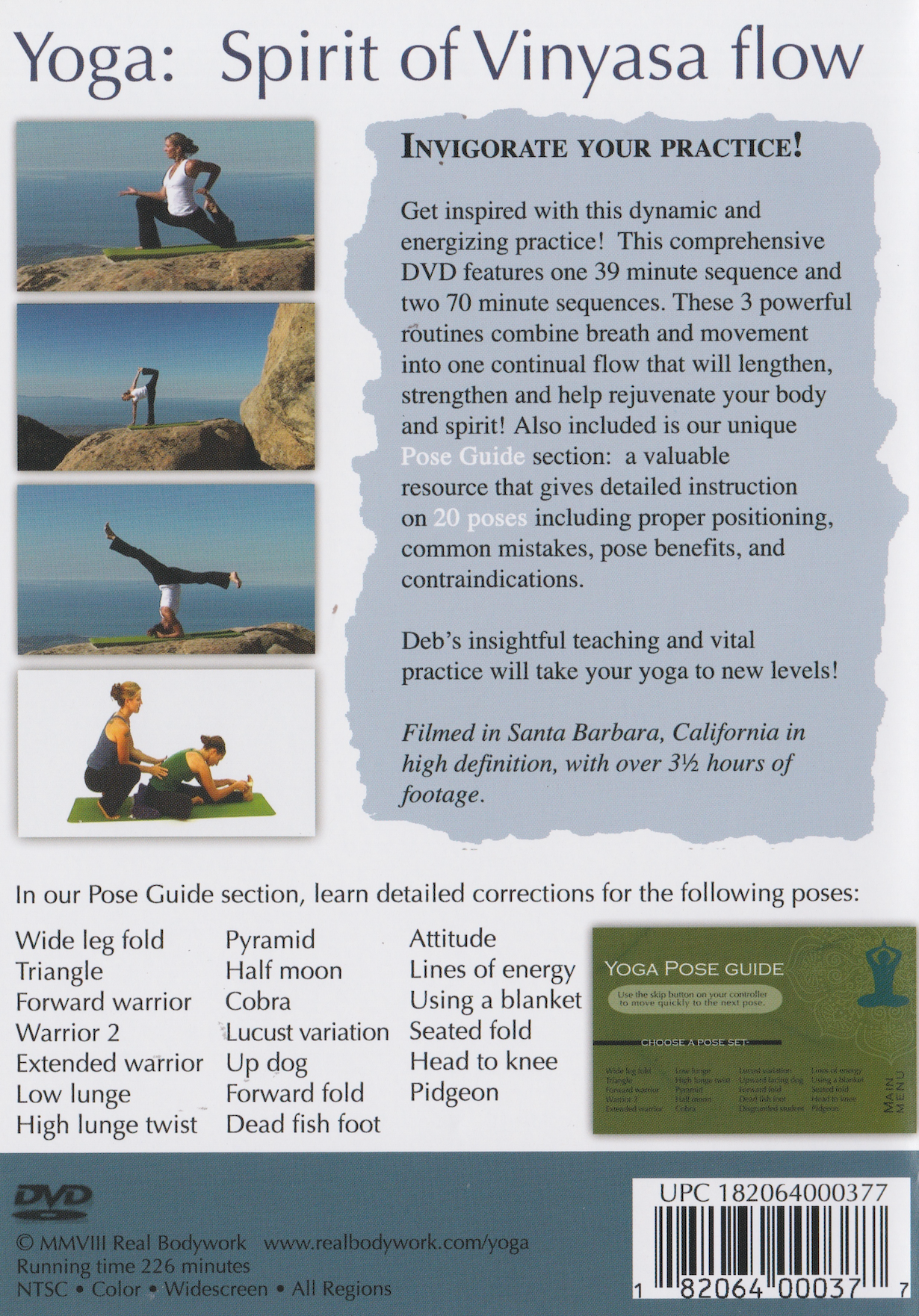 Yoga: Spirit of Vinyasa Flow DVD with Deb Dobbin