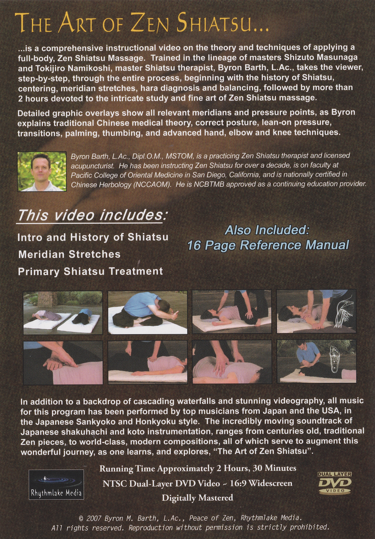 The Art of Zen Shiatsu DVD by Byron Barth
