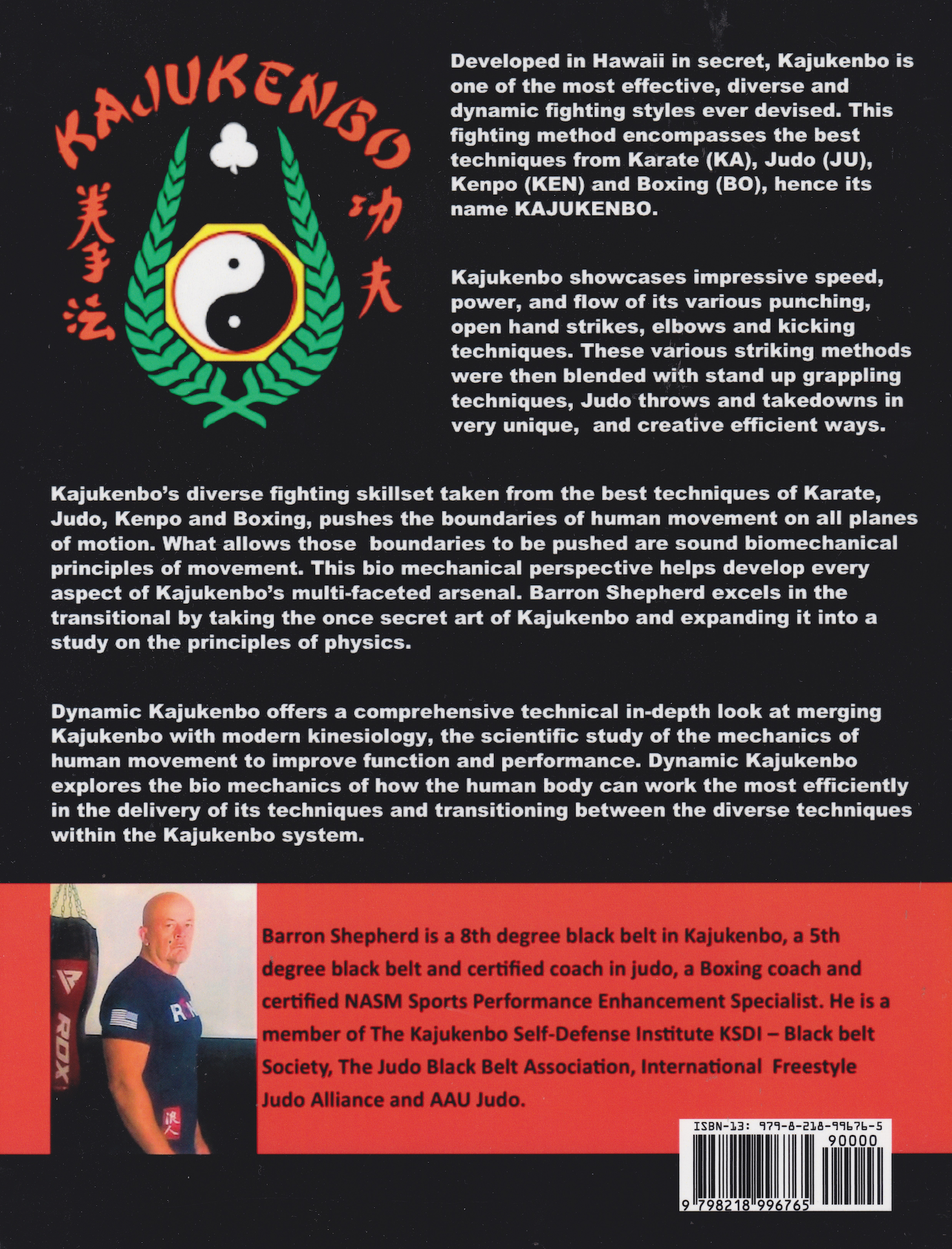 Dynamic Kajukenbo Book by Barron Shepherd (Preowned)
