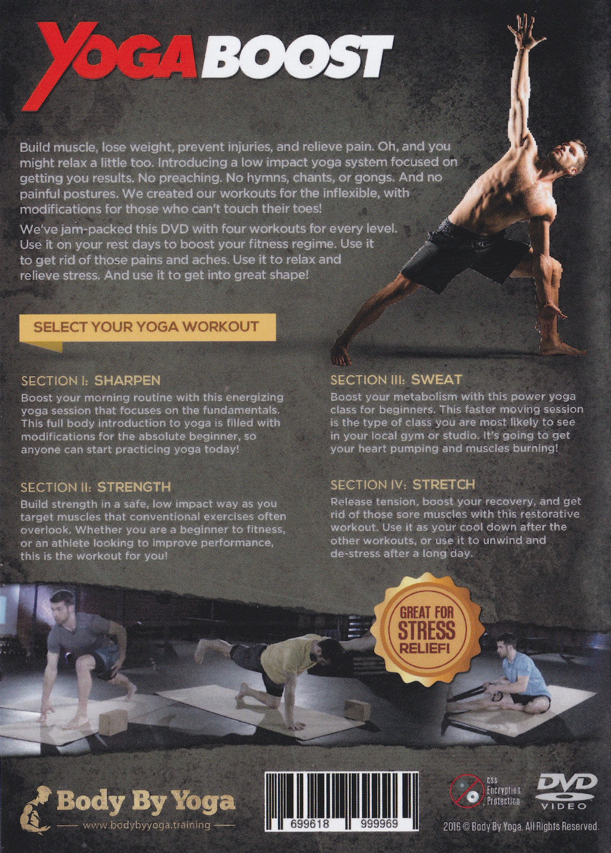 Yoga Boost 2.0 Beginner's Yoga System DVD by Dean Pohlman (Preowned)