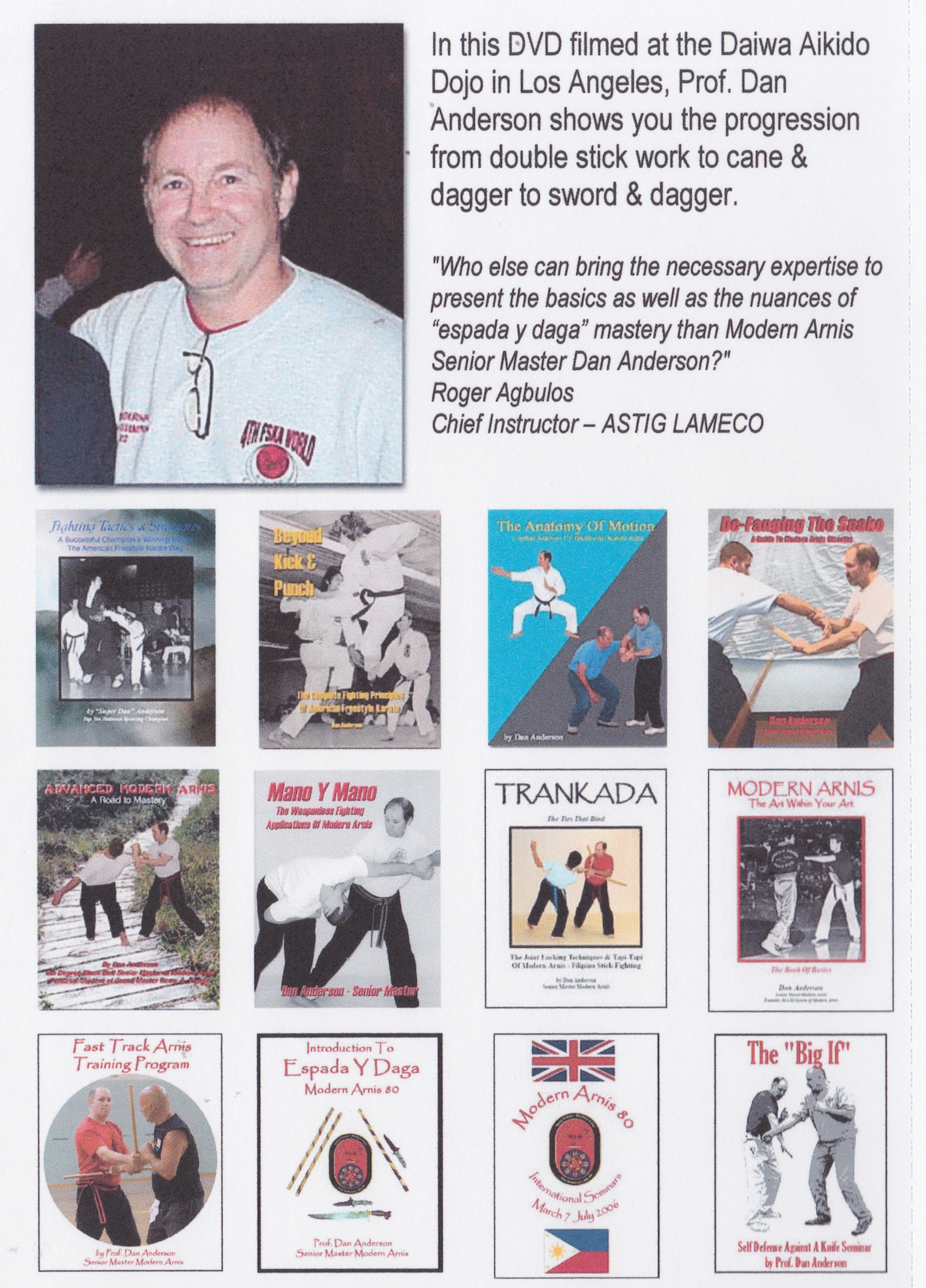 Intro to Espada Y Daga 3 Disc Set by Dan Anderson (Preowned)