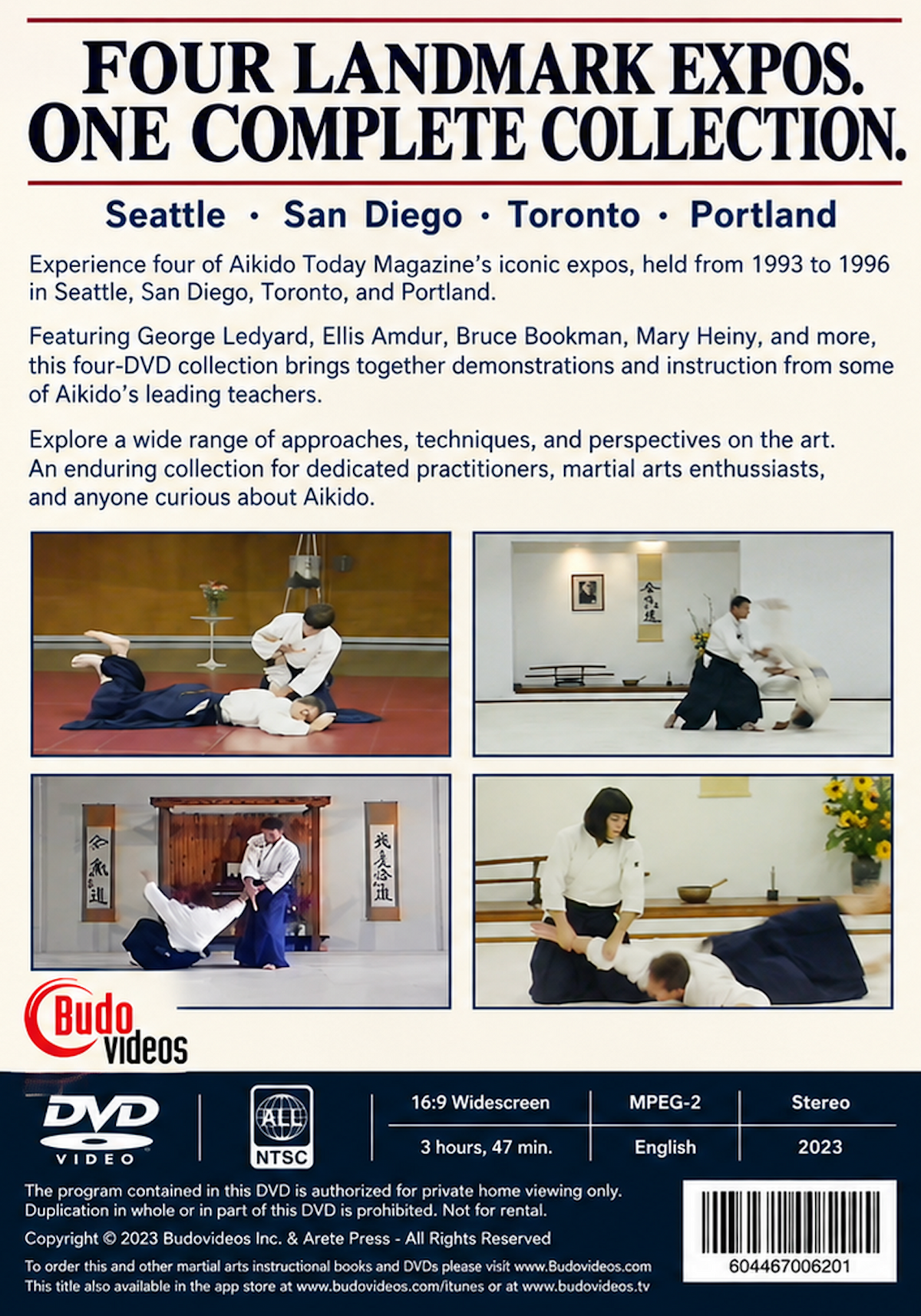Complete Aikido Expo Collection 4 DVD Set by Aikido Today Magazine