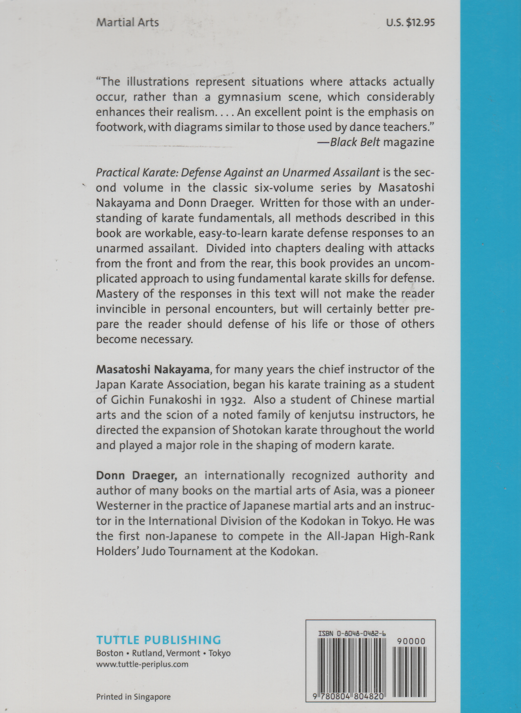 Practical Karate Book 2: Against the Unarmed Assailant by Masatoshi Nakayama & Donn Draeger (1991 Edition)