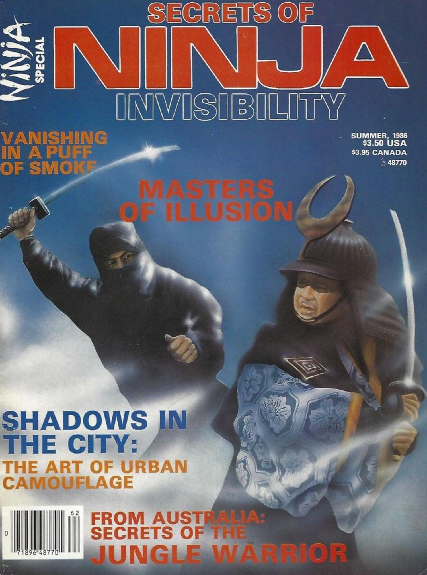 Secrets of Ninja Invisibility Magazine (1986) (Preowned)