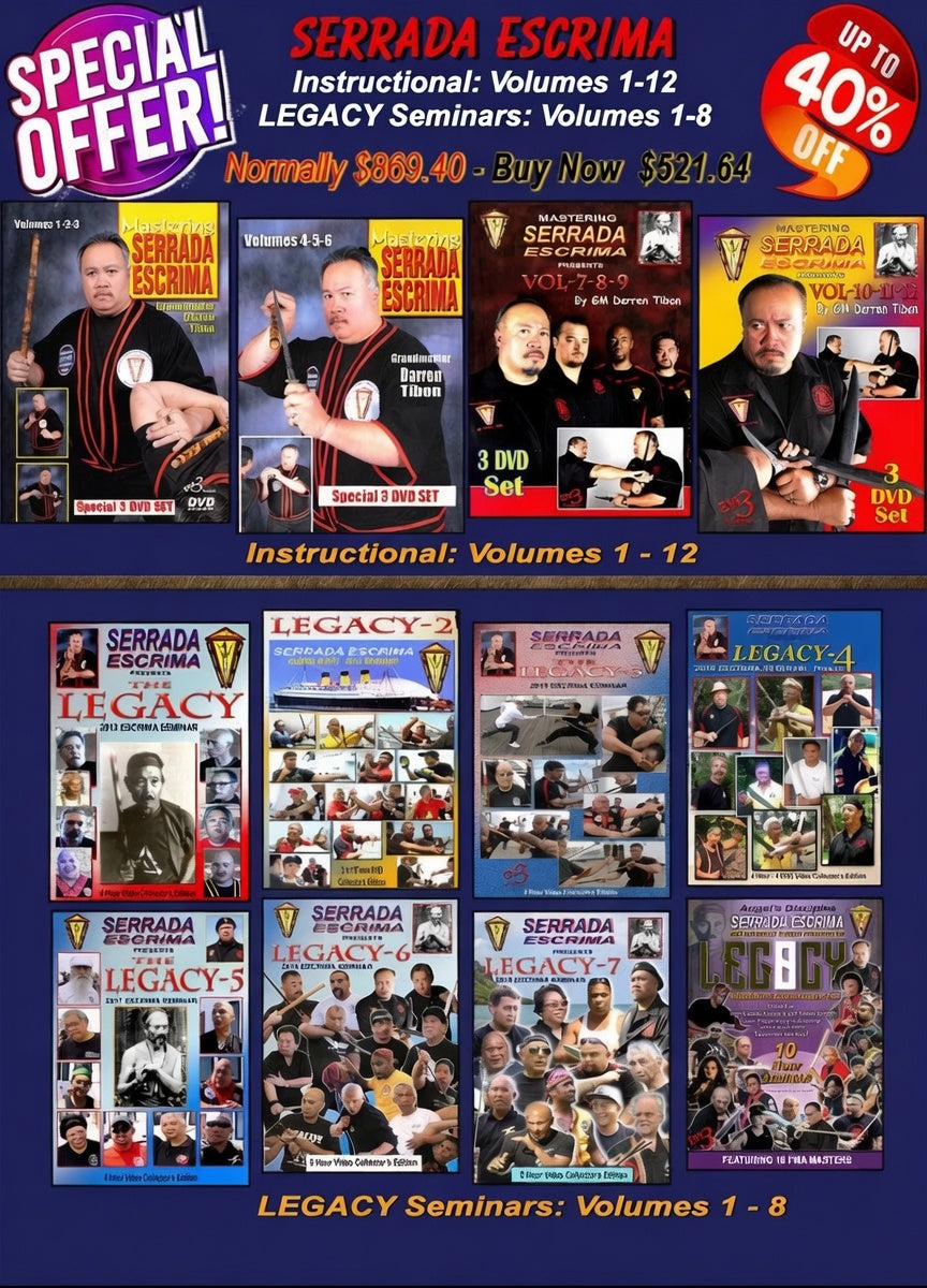 Serrada Escrima Special 34 DVD Set