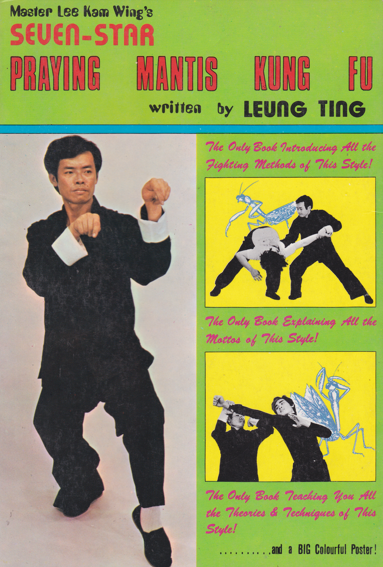 Seven Star Praying Mantis Kung Fu Book by Leung Ting (Preowned)