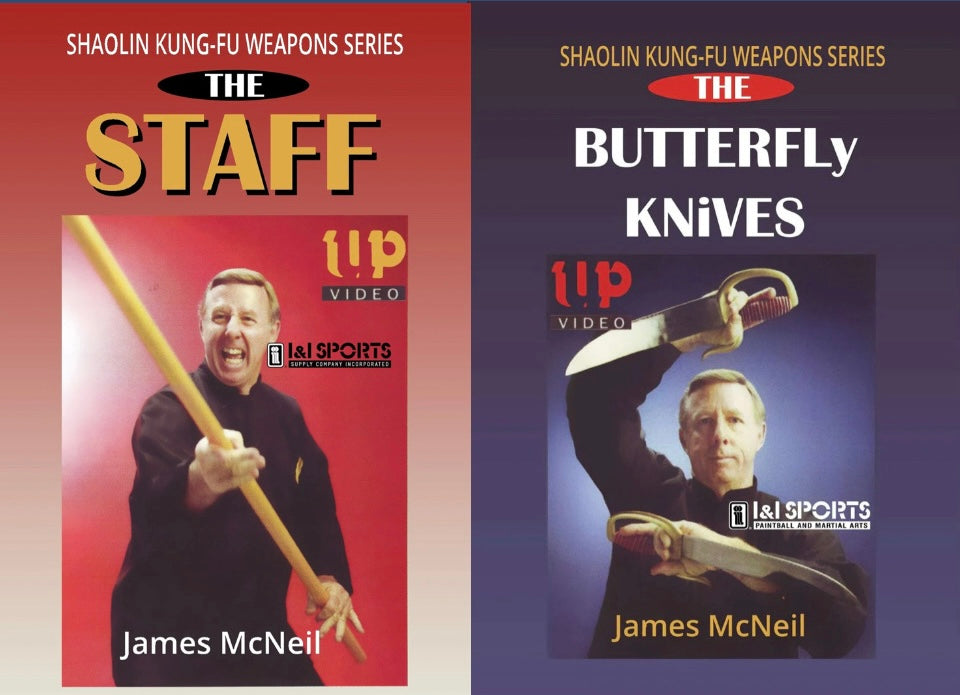 Shaolin Kung Fu Weapons: Staff & Butterfly Knives 2 DVD Set by James McNeil