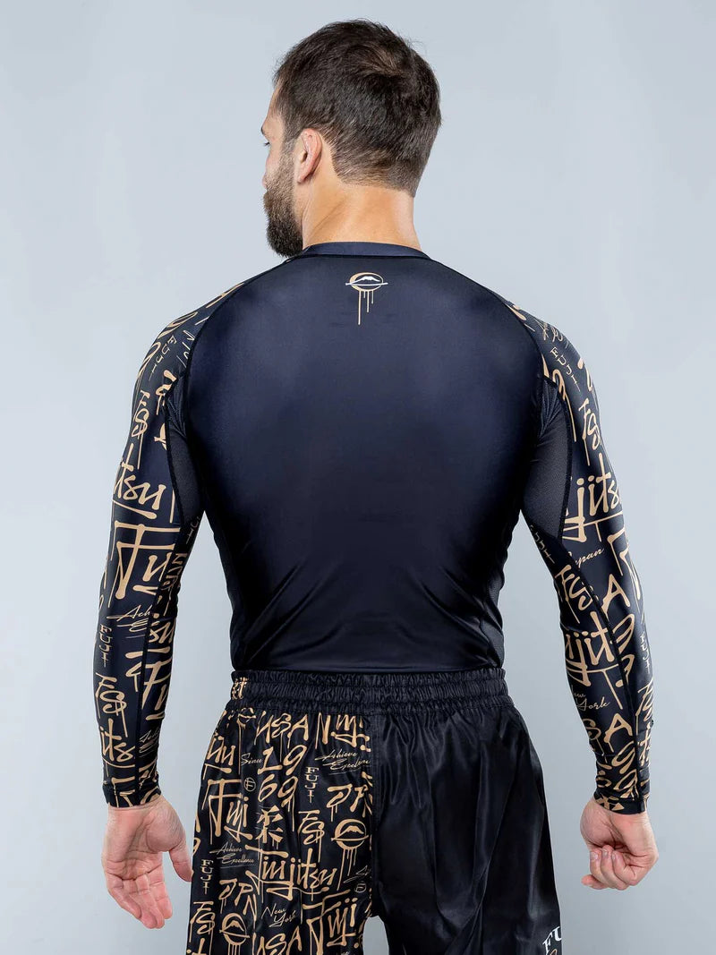 Shinobi Long Sleeve Rashguard Black by Fuji