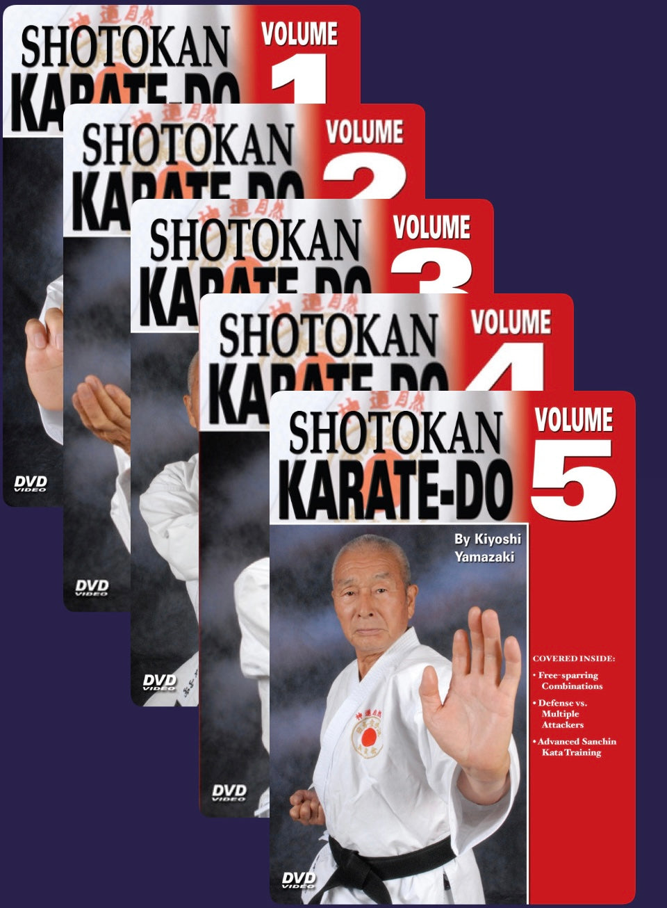 Shotokan Karate-Do 5 DVD Set by Kiyoshi Yamazaki