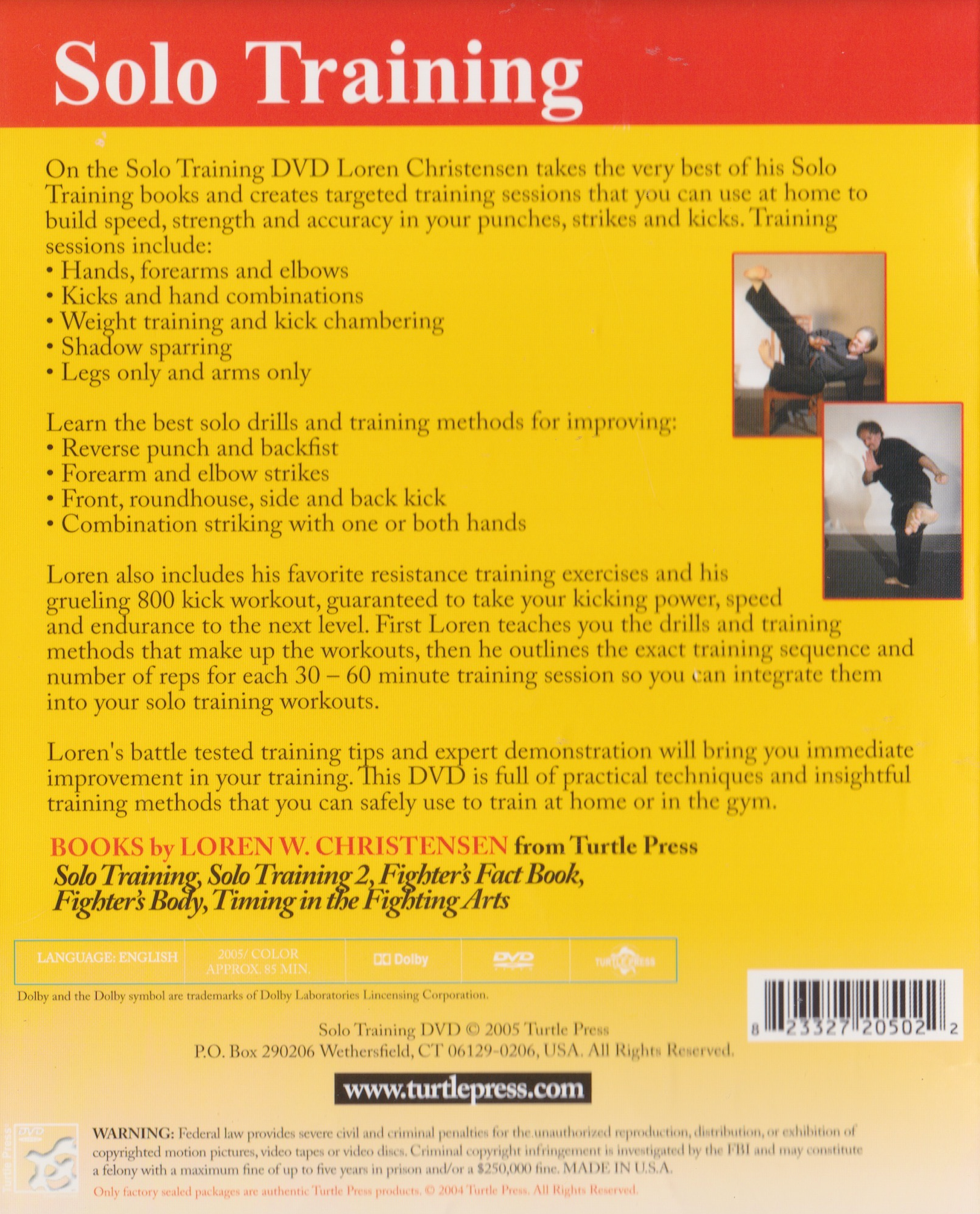 Solo Training DVD by Loren Christensen (Preowned)