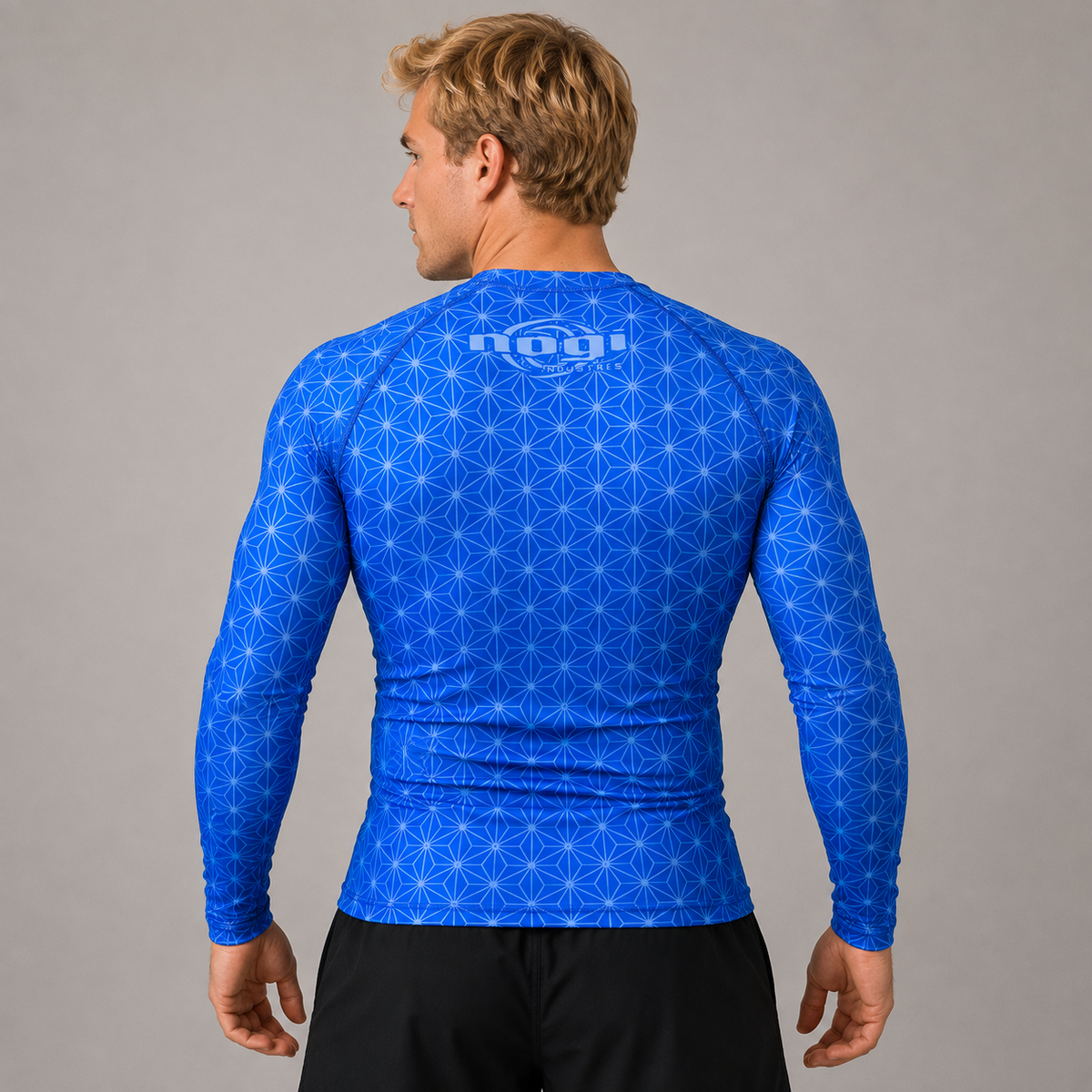 Spectral Long Sleeve Rank Rashguard - Blue (LS) by Nogi Industries