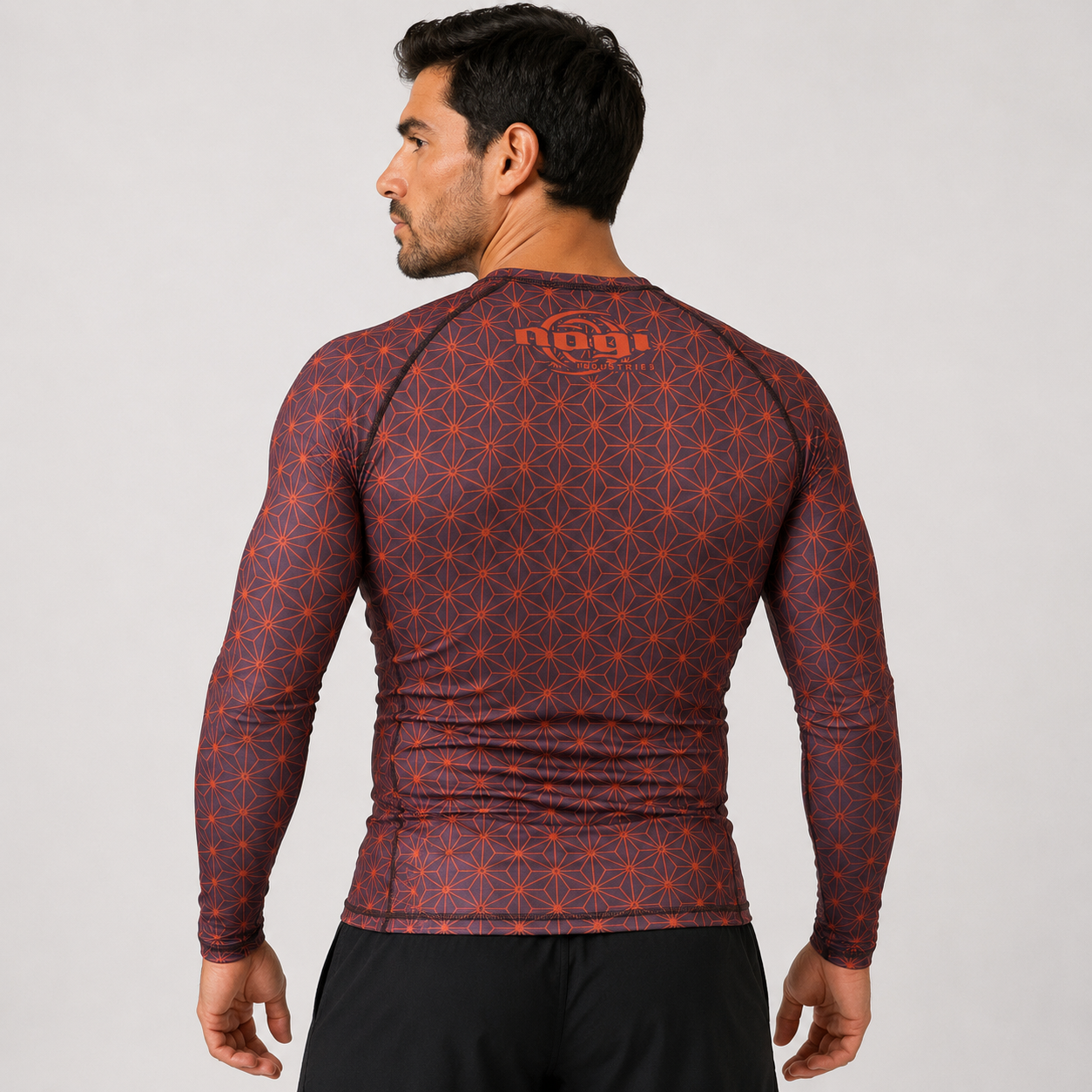 Spectral Long Sleeve Rank Rashguard - Brown (LS) by Nogi Industries