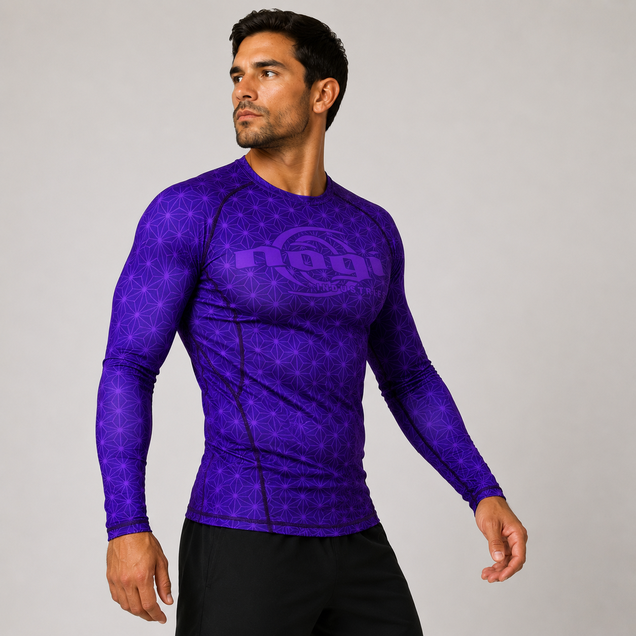 Spectral Long Sleeve Rank Rashguard - Purple (LS) by Nogi Industries