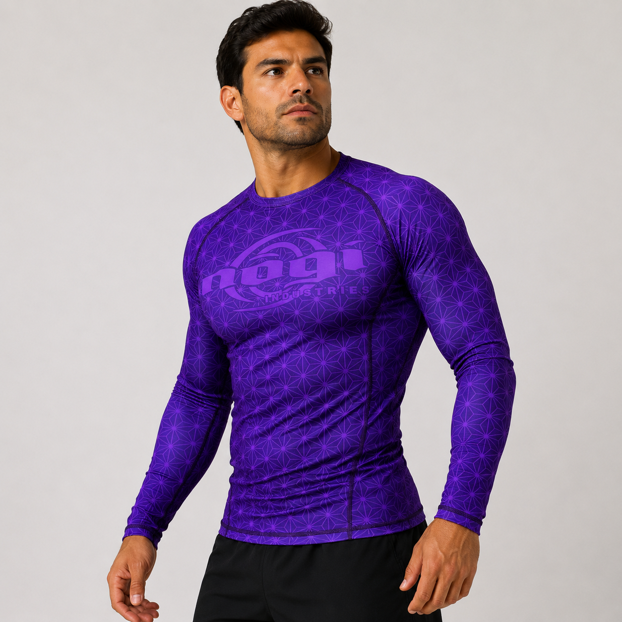 Spectral Long Sleeve Rank Rashguard - Purple (LS) by Nogi Industries