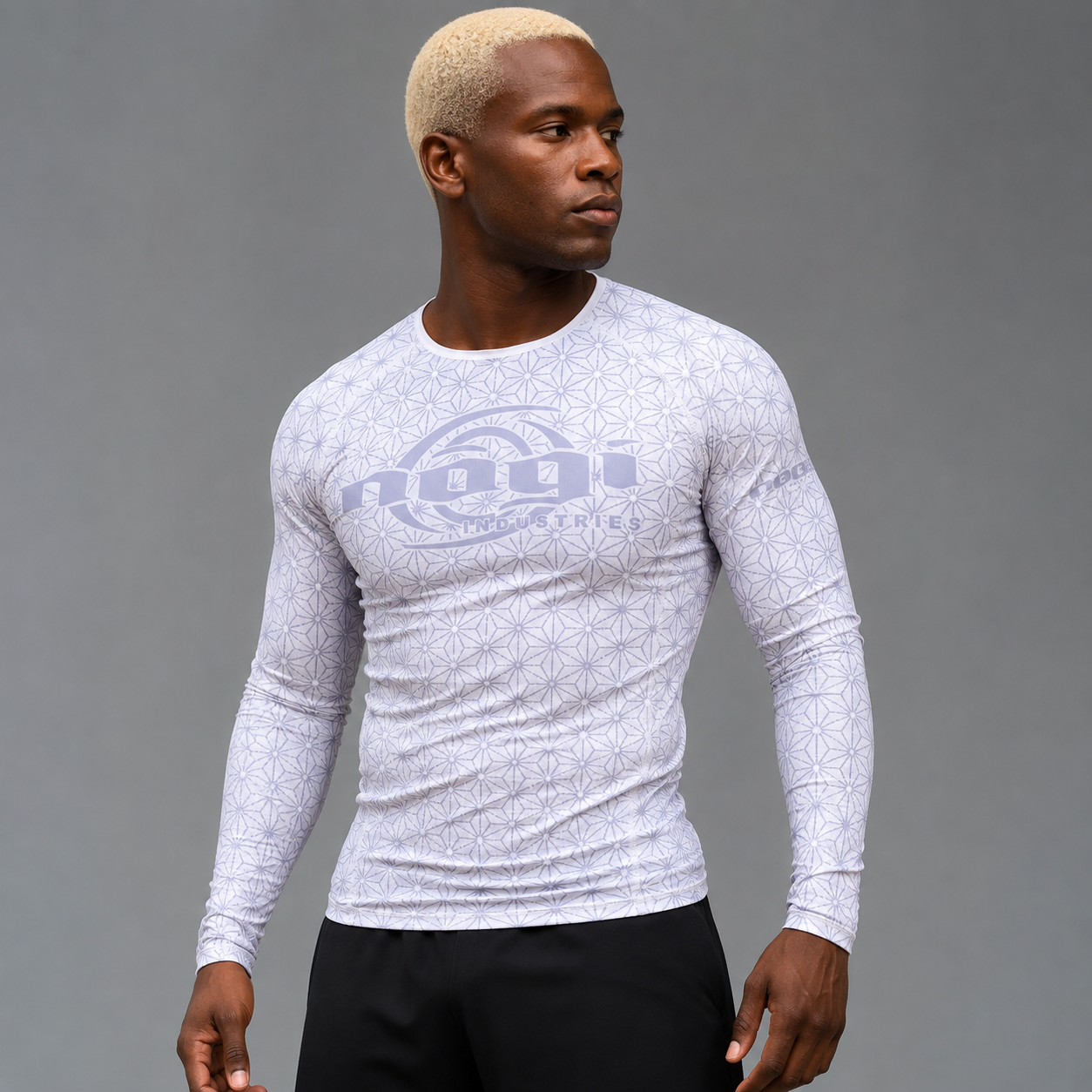 Spectral Long Sleeve Rashguard - White (LS) by Nogi Industries