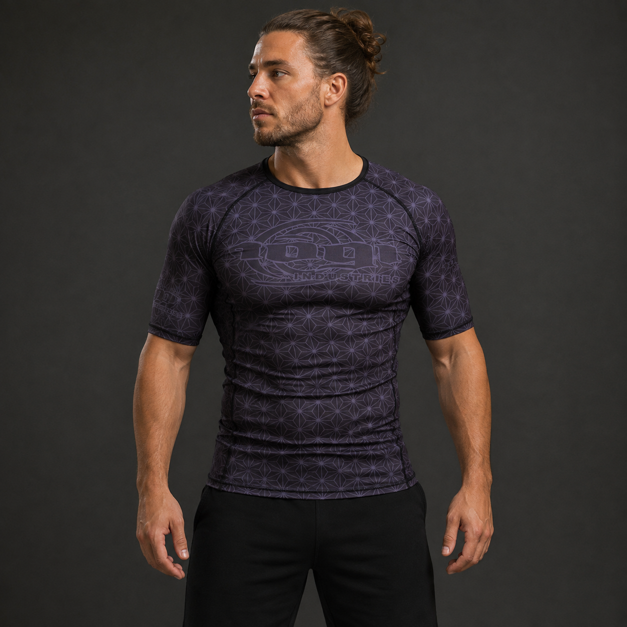 Spectral Short Sleeve Rashguard - Black (SS) by Nogi Industries