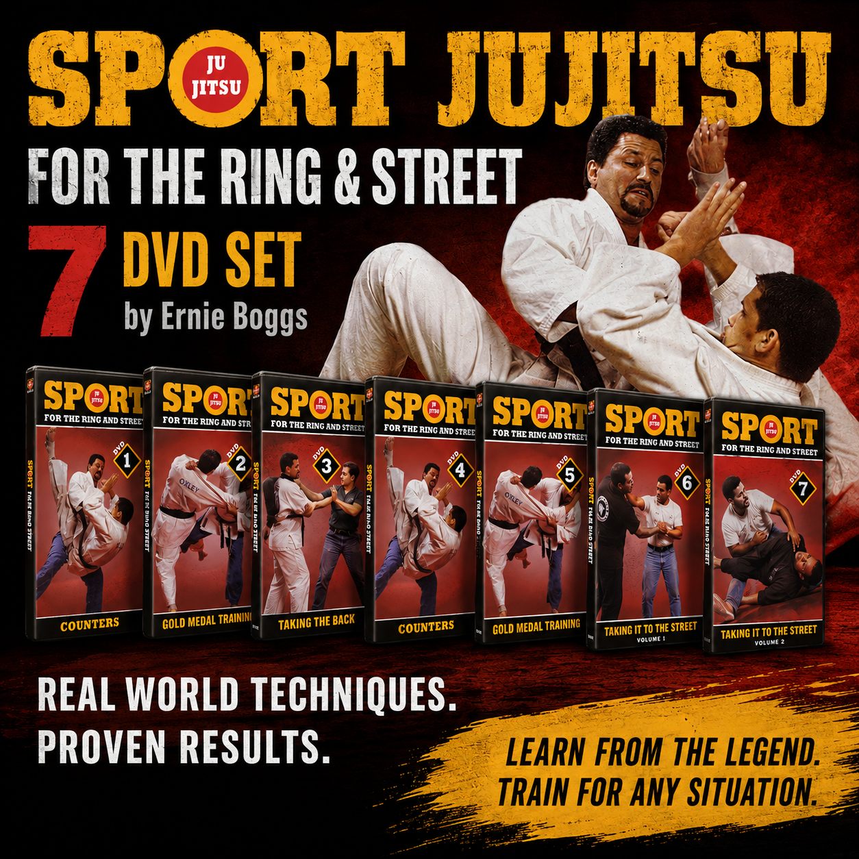 Sport Jujitsu for the Ring & Street 7 DVD Set by Ernie Boggs