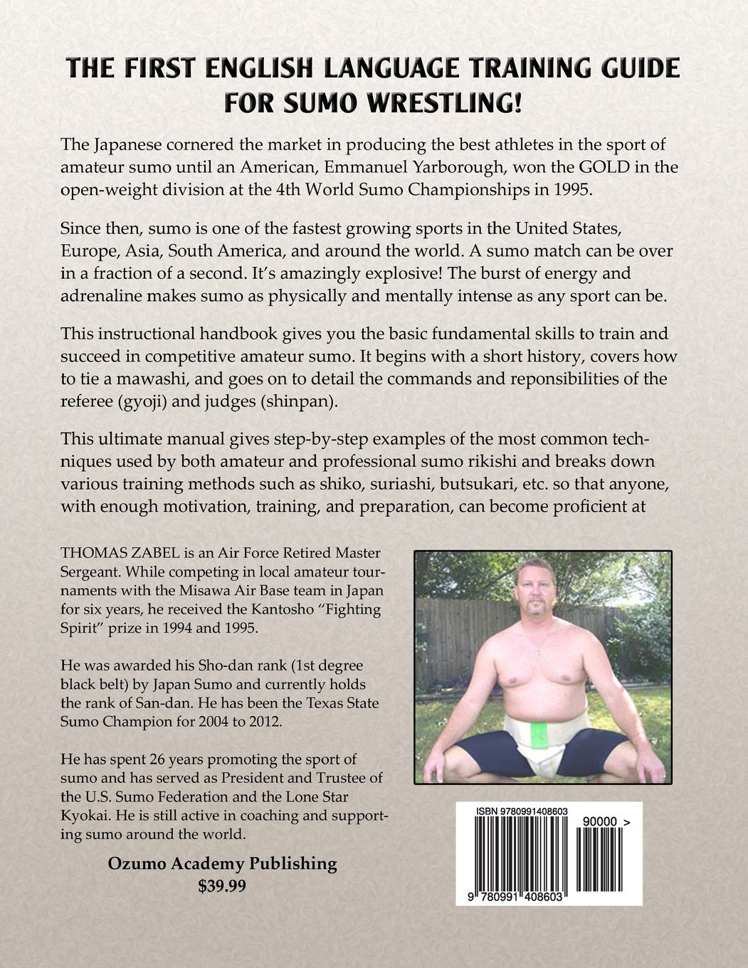 Sumo Skills: Instructional Guide for Competitive Sumo Book by Thomas Zabel