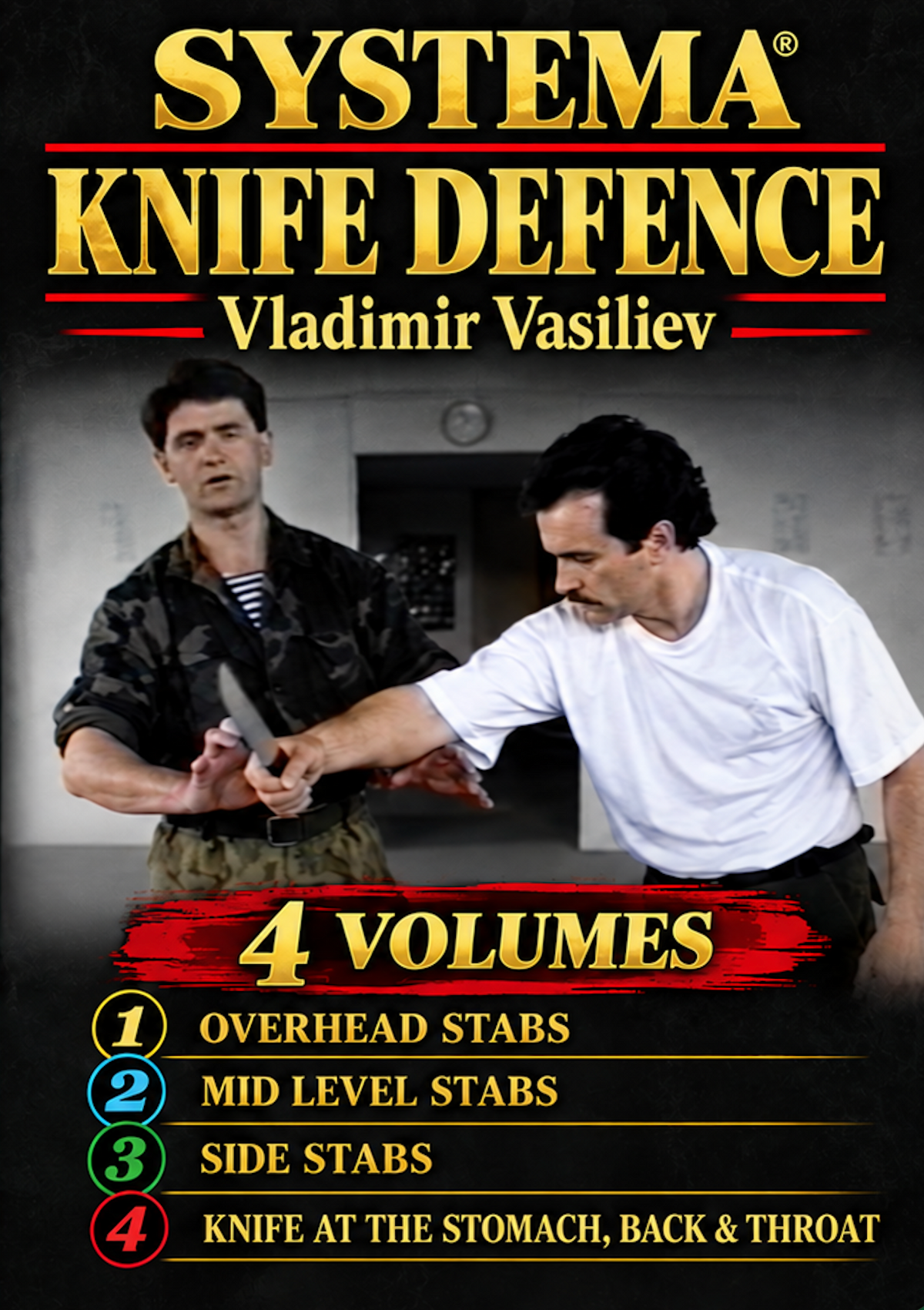 Systema: Knife Defense 4 Vol DVD Set by Vladimir Vasiliev