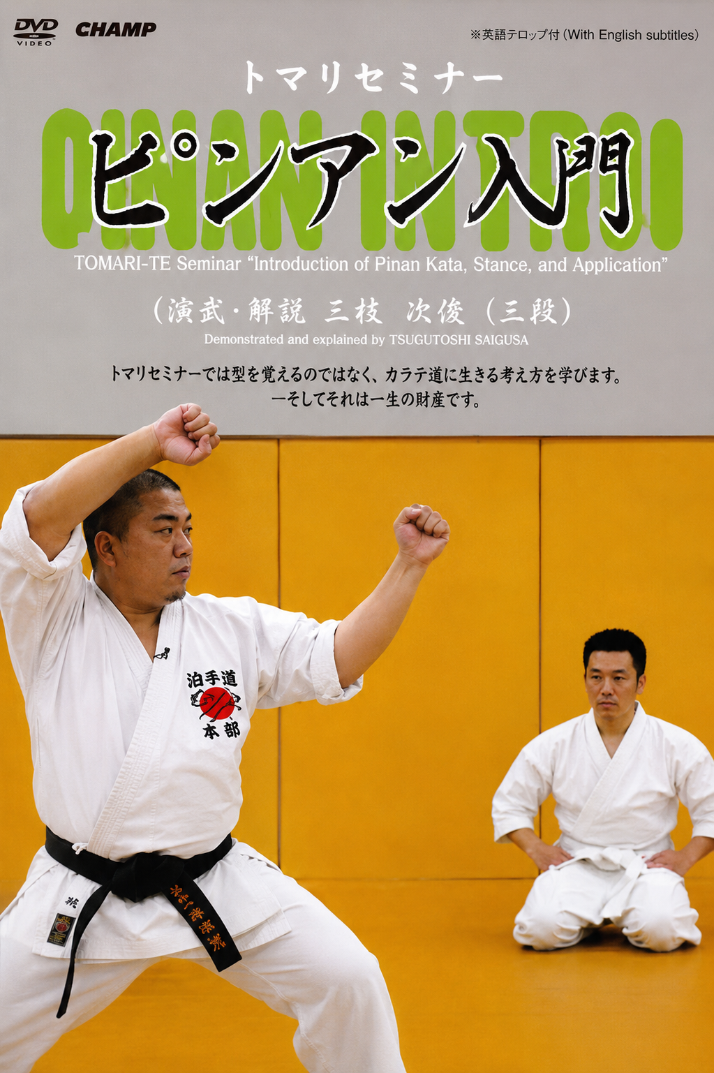TOMARI-TE Seminar Introduction to Pinan (Shodan, Nidan and Sandan) DVD