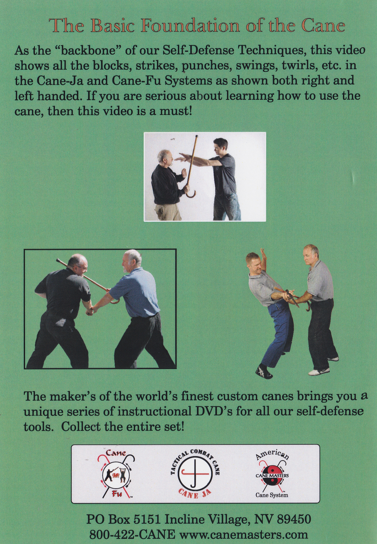 Tactical Combat Cane: The Basic Foundation of the Cane DVD by Mark Shuey Sr (Preowned)