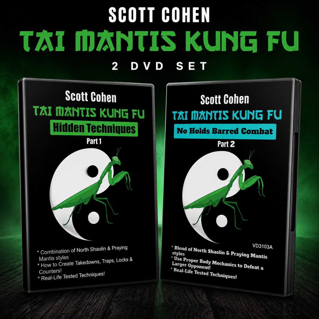 Tai Mantis Kung Fu 2 DVD Set by Scott Cohen